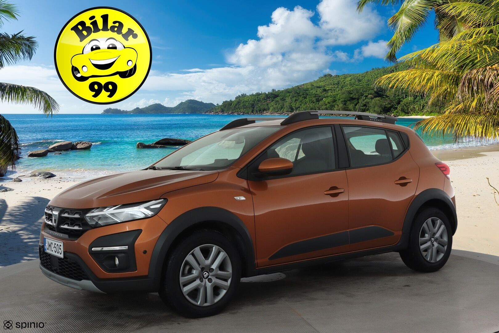 Dacia Sandero 2021 Stepway TCe 90 aut Comfort **Sisätilanlämmitin / LED / P.kamera / Navi / Kaistavahti / Katveavustin / Vakkari** - Suomi-auto / Kahdet Renkaat