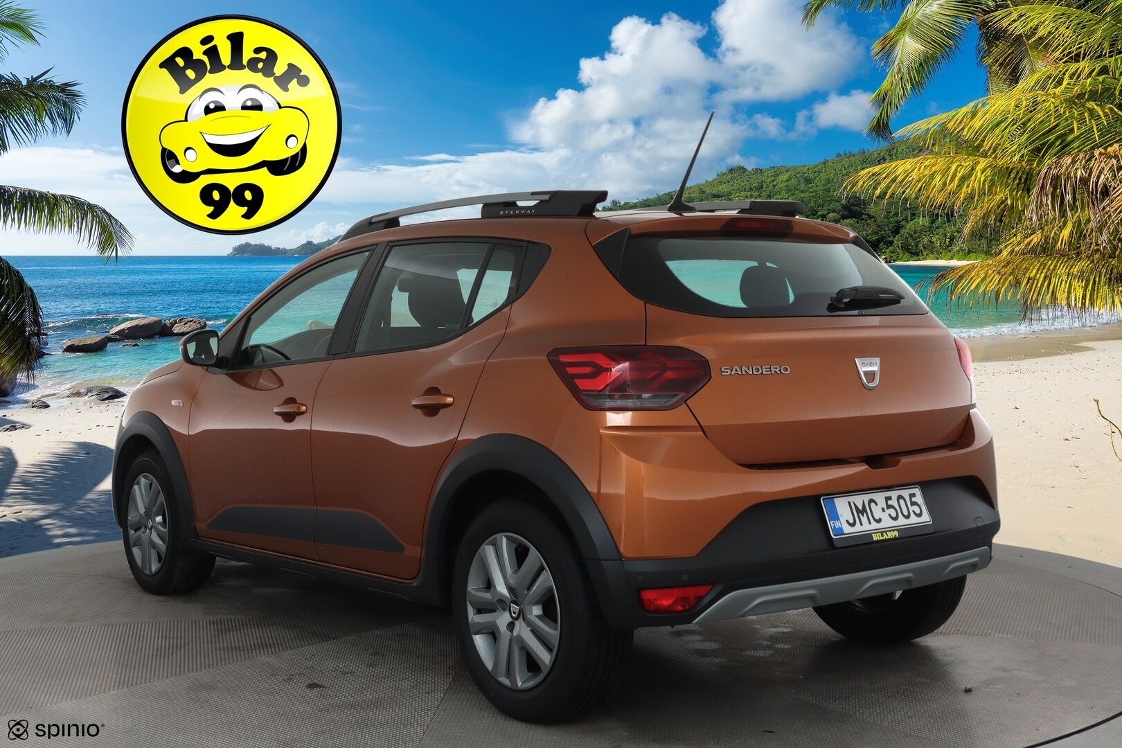 Dacia Sandero 2021 Stepway TCe 90 aut Comfort **Sisätilanlämmitin / LED / P.kamera / Navi / Kaistavahti / Katveavustin / Vakkari** - Suomi-auto / Kahdet Renkaat