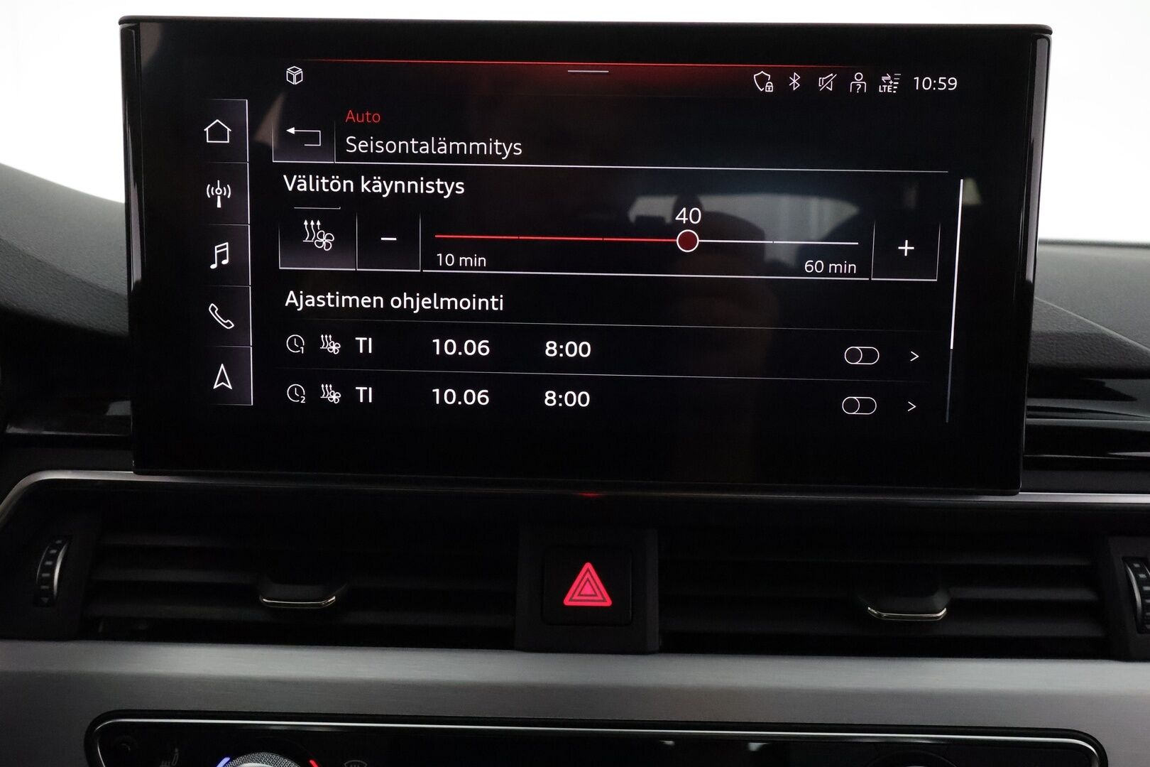 Audi A4 2021 Avant Business Advanced 40 TFSI 150 kW MHEV quattro S tronic **Adapt. vakkari / Webasto / Matrix / P.kamera / Koukku** - 3,99 % KORKOTARJOUS TÄHÄN AUTOON - 1-om. Suomi-auto / Sporttipenkit / Digimittaristo