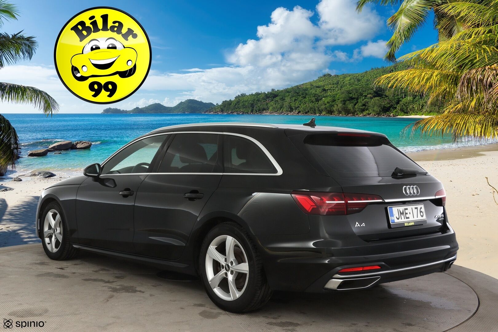 Audi A4 2021 Avant Business Advanced 40 TFSI 150 kW MHEV quattro S tronic ** S-Line Sisä /Adapt. vakkari / Webasto / Matrix / P.kamera / Koukku** - 1-om. Suomi-auto / Sporttipenkit / Digimittaristo