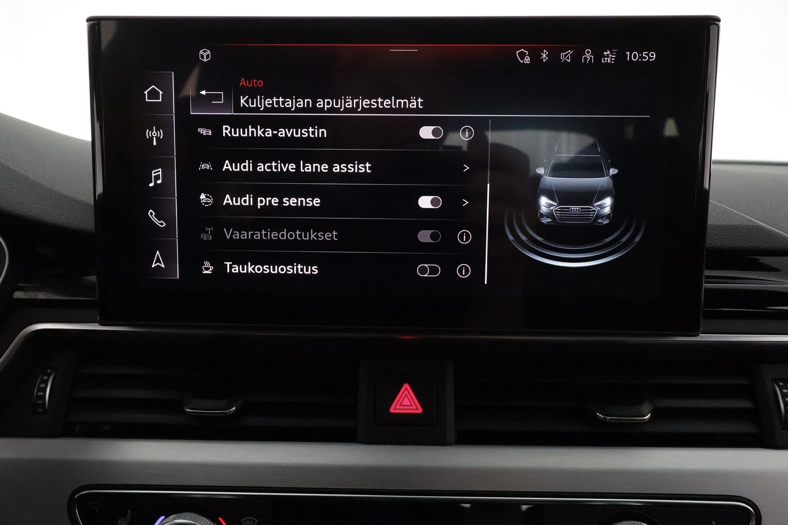 Audi A4 2021 Avant Business Advanced 40 TFSI 150 kW MHEV quattro S tronic **Adapt. vakkari / Webasto / Matrix / P.kamera / Koukku** - 3,99 % KORKOTARJOUS TÄHÄN AUTOON - 1-om. Suomi-auto / Sporttipenkit / Digimittaristo