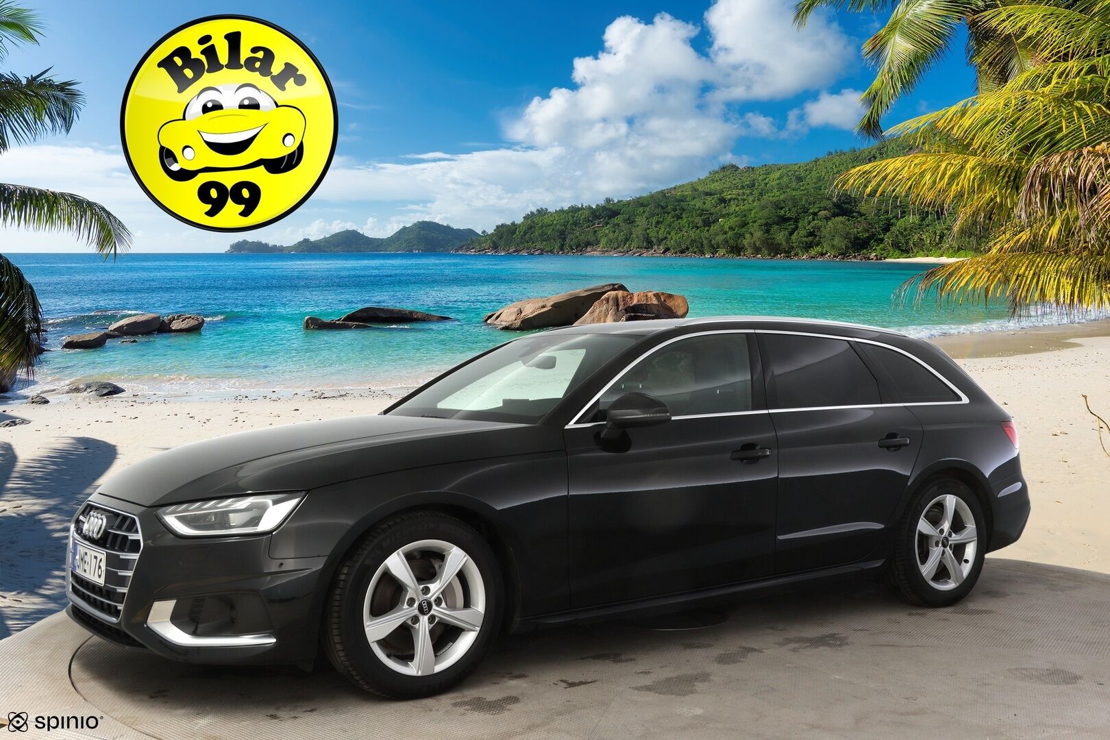 Audi A4 2021 Avant Business Advanced 40 TFSI 150 kW MHEV quattro S tronic ** S-Line Sisä /Adapt. vakkari / Webasto / Matrix / P.kamera / Koukku** - 1-om. Suomi-auto / Sporttipenkit / Digimittaristo
