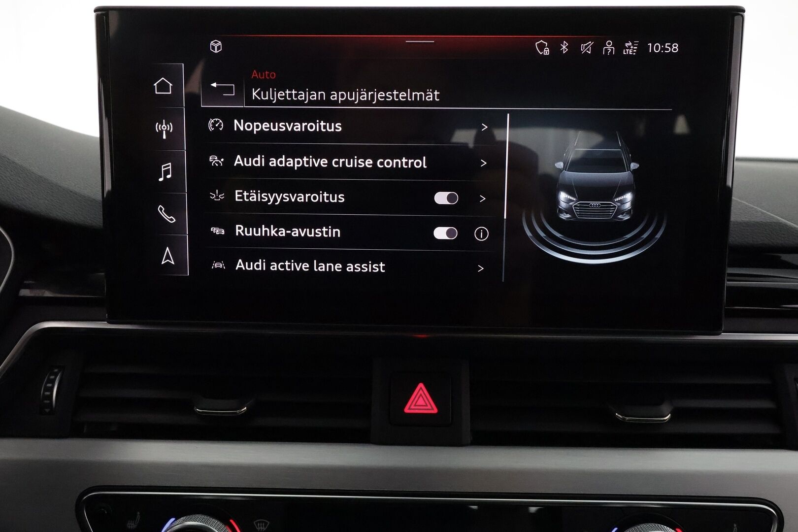 Audi A4 2021 Avant Business Advanced 40 TFSI 150 kW MHEV quattro S tronic **Adapt. vakkari / Webasto / Matrix / P.kamera / Koukku** - 3,99 % KORKOTARJOUS TÄHÄN AUTOON - 1-om. Suomi-auto / Sporttipenkit / Digimittaristo
