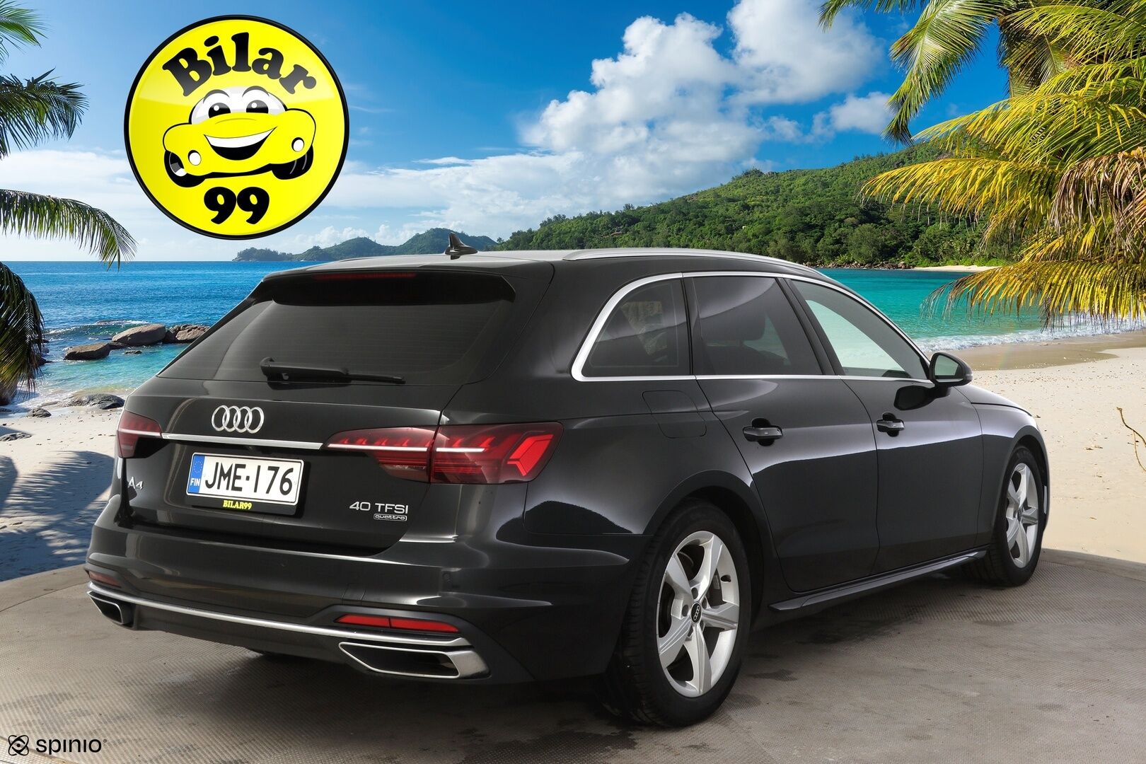 Audi A4 2021 Avant Business Advanced 40 TFSI 150 kW MHEV quattro S tronic ** S-Line Sisä /Adapt. vakkari / Webasto / Matrix / P.kamera / Koukku** - 1-om. Suomi-auto / Sporttipenkit / Digimittaristo