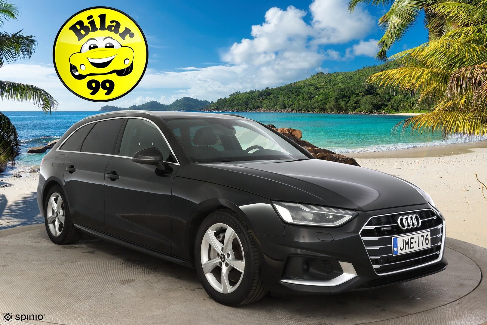 Audi A4 2021 Avant Business Advanced 40 TFSI 150 kW MHEV quattro S tronic ** S-Line Sisä /Adapt. vakkari / Webasto / Matrix / P.kamera / Koukku** - 1-om. Suomi-auto / Sporttipenkit / Digimittaristo