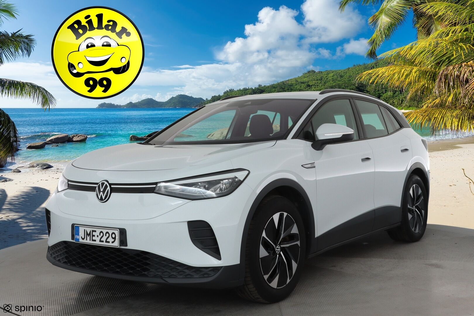 Volkswagen ID.4 2021 Pro Performance 150 kW, akku 77 kWh **Adapt.vakkari / LED / Lämpöpumppu / P.tutkat / Navi** - 1.Om Suomi-auto / Merkkihuollettu / Kahdet renkaat aluvanteilla / Tuulilasin lämmitin