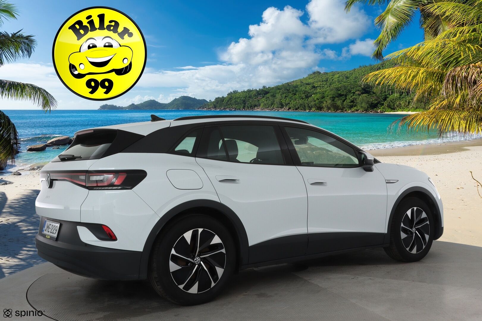 Volkswagen ID.4 2021 Pro Performance 150 kW, akku 77 kWh **Adapt.vakkari / LED / Lämpöpumppu / P.tutkat / Navi** - 1.Om Suomi-auto / Merkkihuollettu / Kahdet renkaat aluvanteilla / Tuulilasin lämmitin