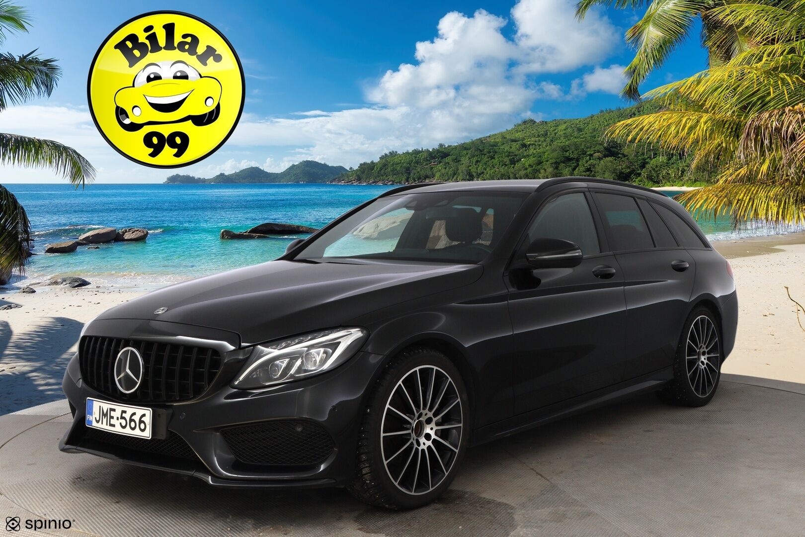 Mercedes-Benz C 2018 220 d T A AMG Premium Edition * Webasto / DTR+Q / Nahkasisusta / HUD / BLIS / Night paketti / Sähköpenkit / Comand Navi - Supervarusteet / Näyttävä / Juuri tullut Tampereelle!