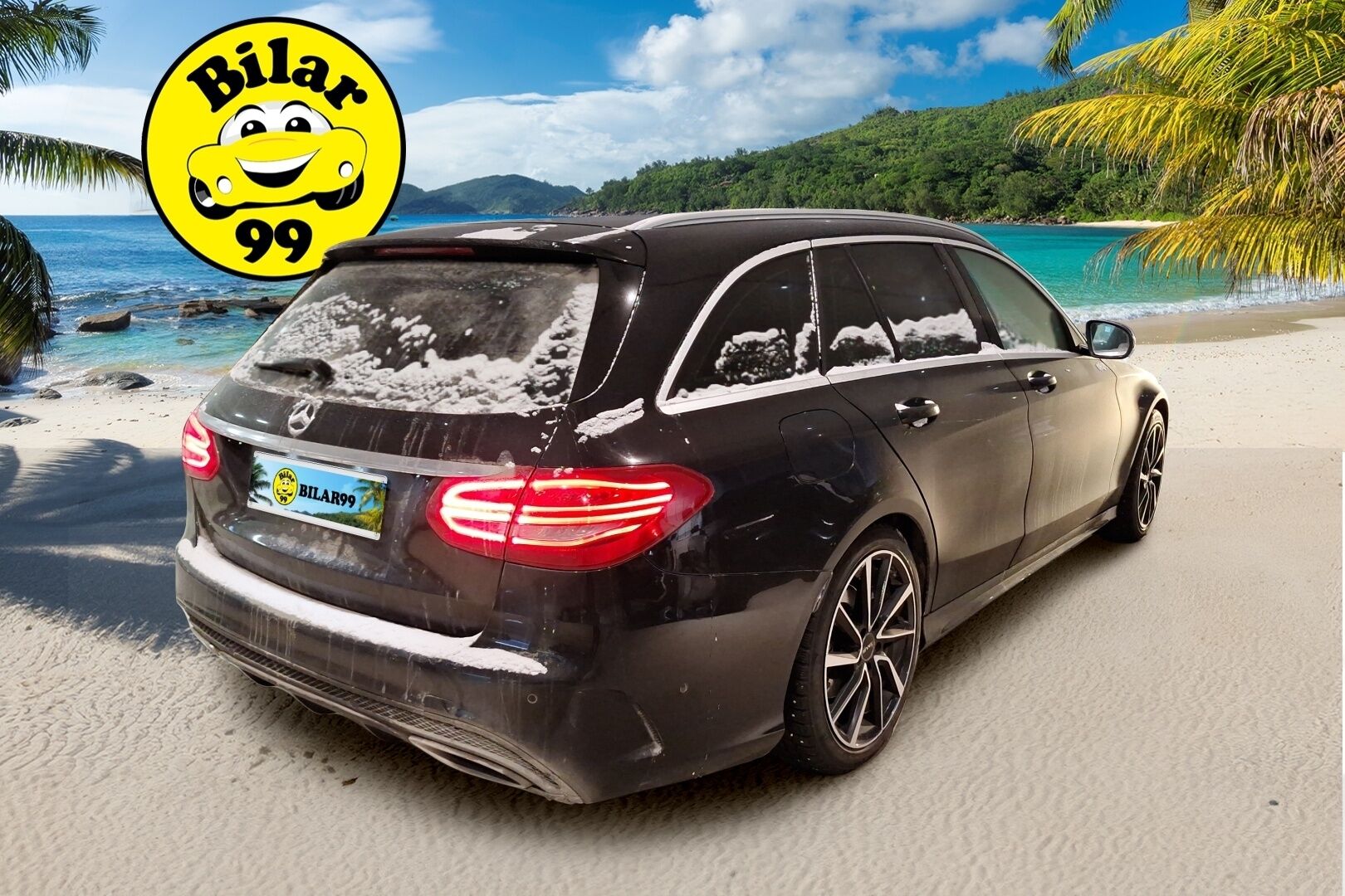 Mercedes-Benz C 2016 180 T A Premium Business AMG *Vakkari / Nahkasisusta / Tutkat / LED* - Juuri huollettu ja katsastettu  / Kahdet renkaat vanteilla