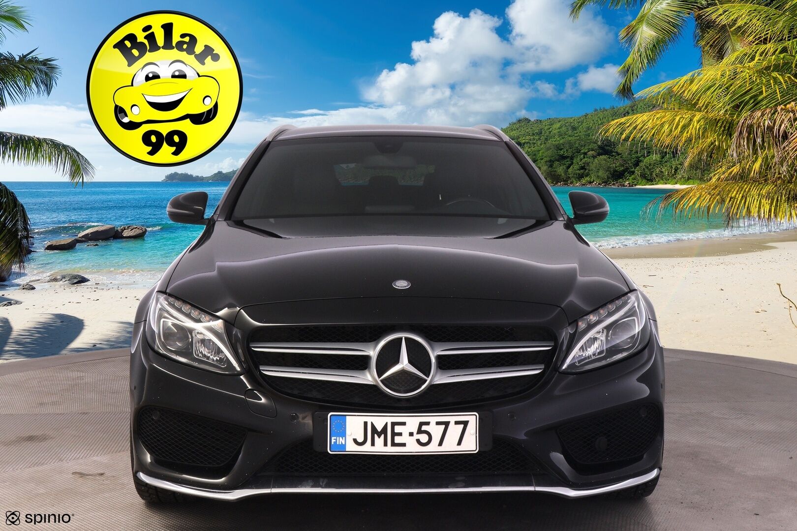 Mercedes-Benz C 2016 180 T A Premium Business AMG *Vakkari / Nahkasisusta / Tutkat / LED / Navi / Bluetooth* - Juuri huollettu ja katsastettu  / Kahdet renkaat vanteilla