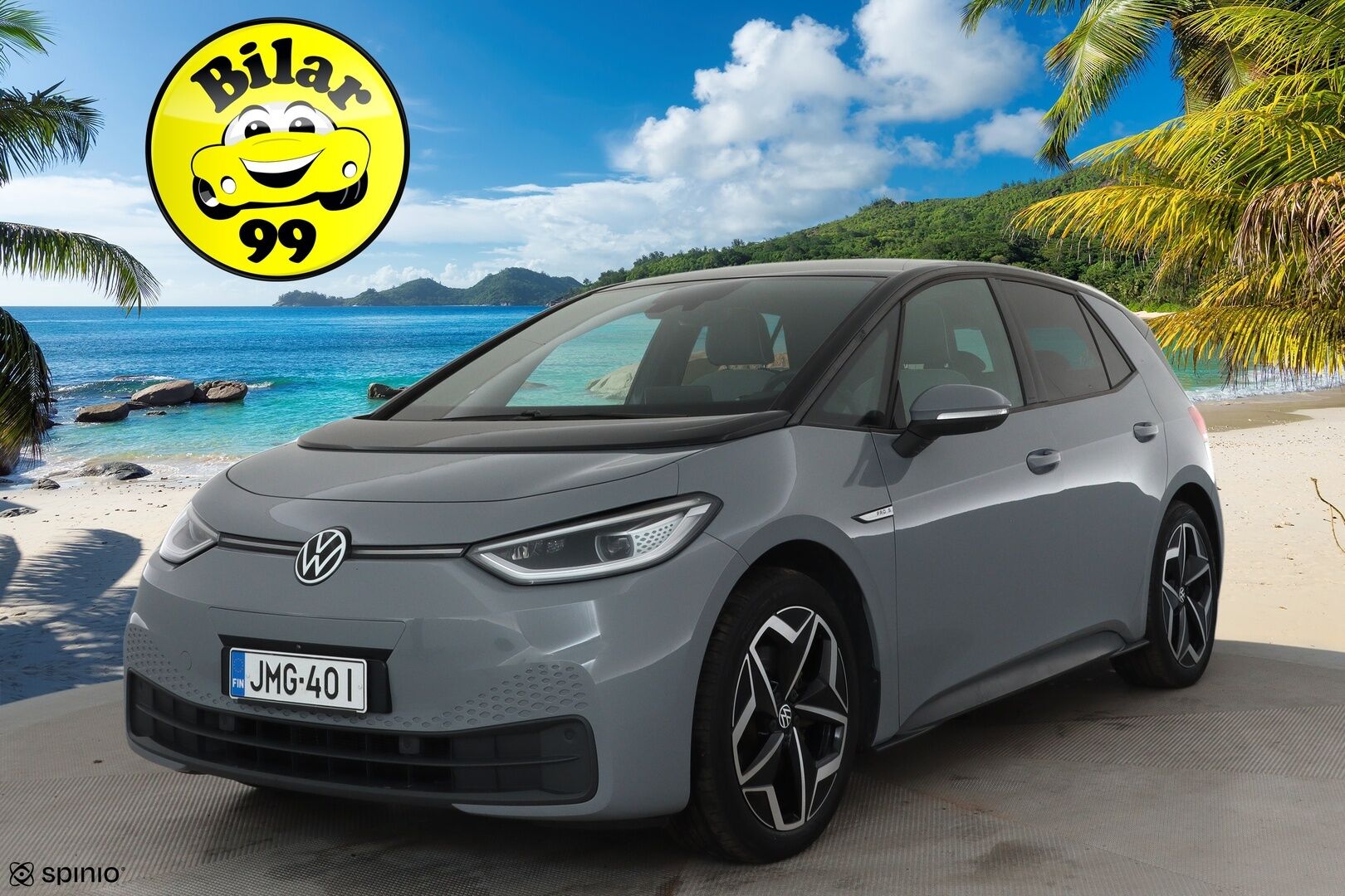 Volkswagen ID.3 2021 Pro S Tour 150 kW, akku 77 kWh **Adapt.vakkari / 360.kamera / Lämpöpumppu / Matrix LED / Digimittaristo / KeylessGo** - 1.Om Suomi-auto / Akku kuntotarkastettu / Kahdet renkaat aluvanteilla 