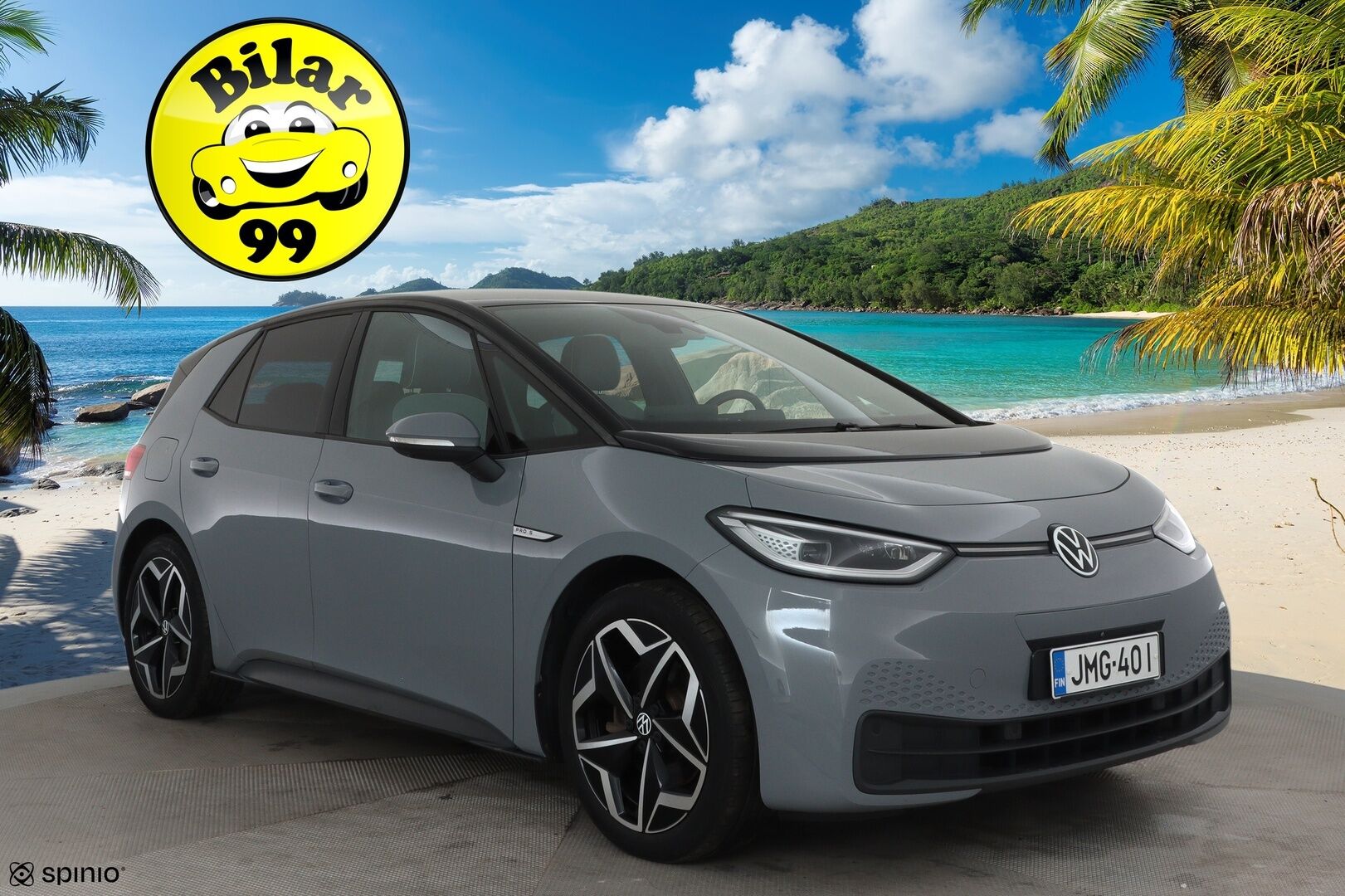 Volkswagen ID.3 2021 Pro S Tour 150 kW, akku 77 kWh **Adapt.vakkari / 360.kamera / Lämpöpumppu / Matrix LED / Digimittaristo / KeylessGo** - 1.Om Suomi-auto / Akku kuntotarkastettu / Kahdet renkaat aluvanteilla 