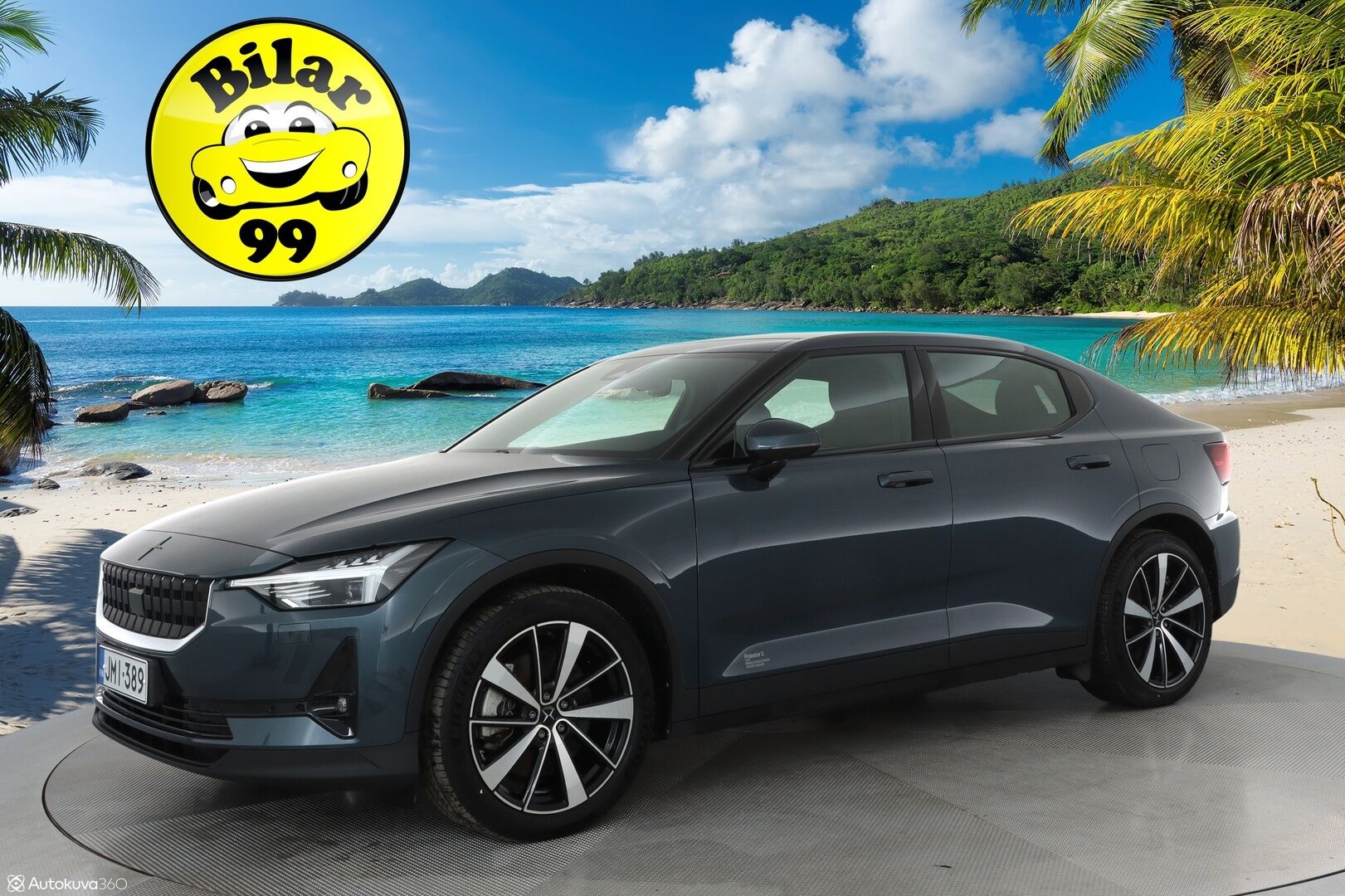 Polestar 2 2021 Launch Edition **1.Om Suomi-auto / 360° Kamera / Lasikatto / Koukku / Adapt.Vakkari / Sporttipenkki Muistilla** - 3,99 % KORKOTARJOUS TÄHÄN AUTOON - Akku kuntotarkastettu / Pixel-LED / Harman/Kardon / Kaistavahti / Google Maps / KeylessGO 2x Renkaat