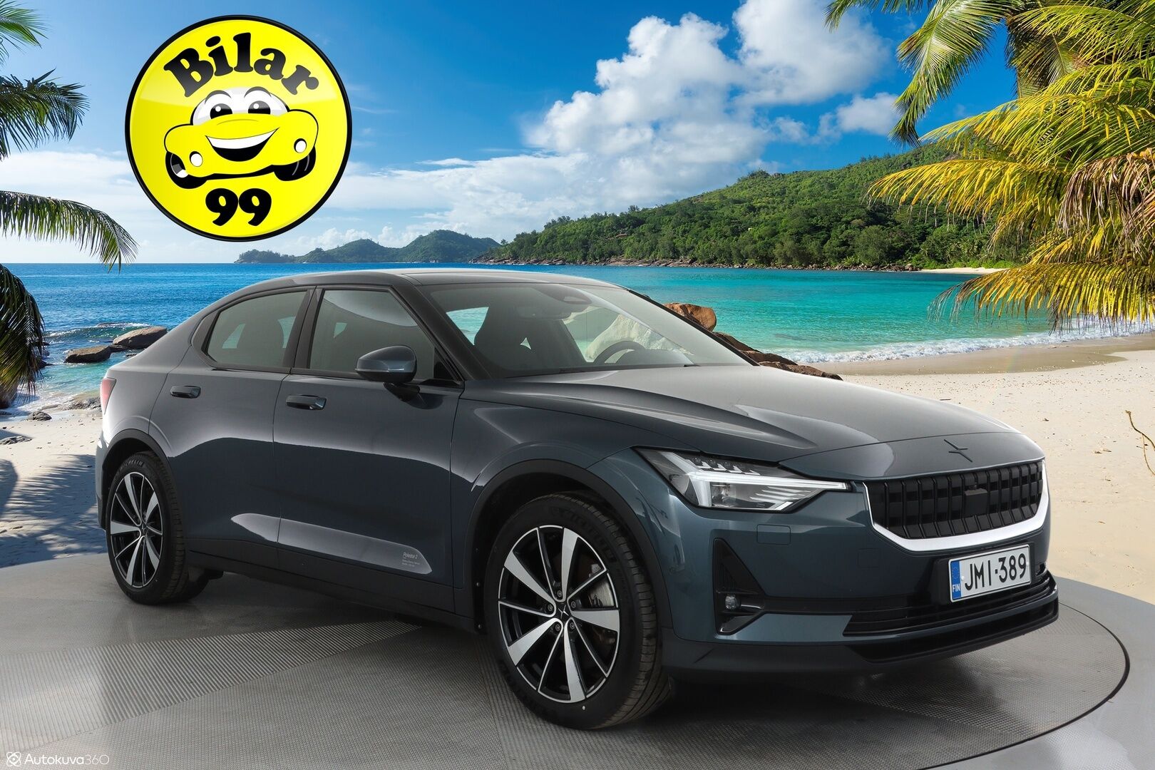 Polestar 2 2021 Launch Edition **1.Om Suomi-auto / 360° Kamera / Lasikatto / Koukku / Adapt.Vakkari / Sporttipenkki Muistilla** - 3,99 % KORKOTARJOUS TÄHÄN AUTOON - Akku kuntotarkastettu / Pixel-LED / Harman/Kardon / Kaistavahti / Google Maps / KeylessGO 2x Renkaat