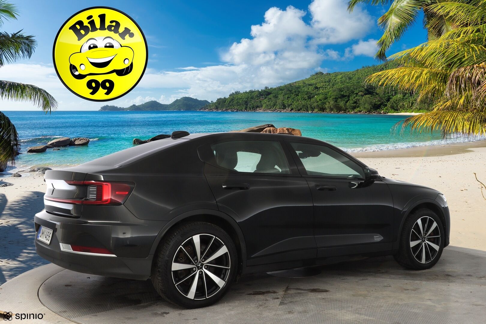 Polestar 2 2021 Long Range Dual Motor, 300kW, 78kWh *Koukku / ACC / H&K / Lasikatto / Muistipenkki* - Suomi-auto / SOH 89.6% / Kahdet renkaat OEM vantein / Säntillinen huoltohistoria