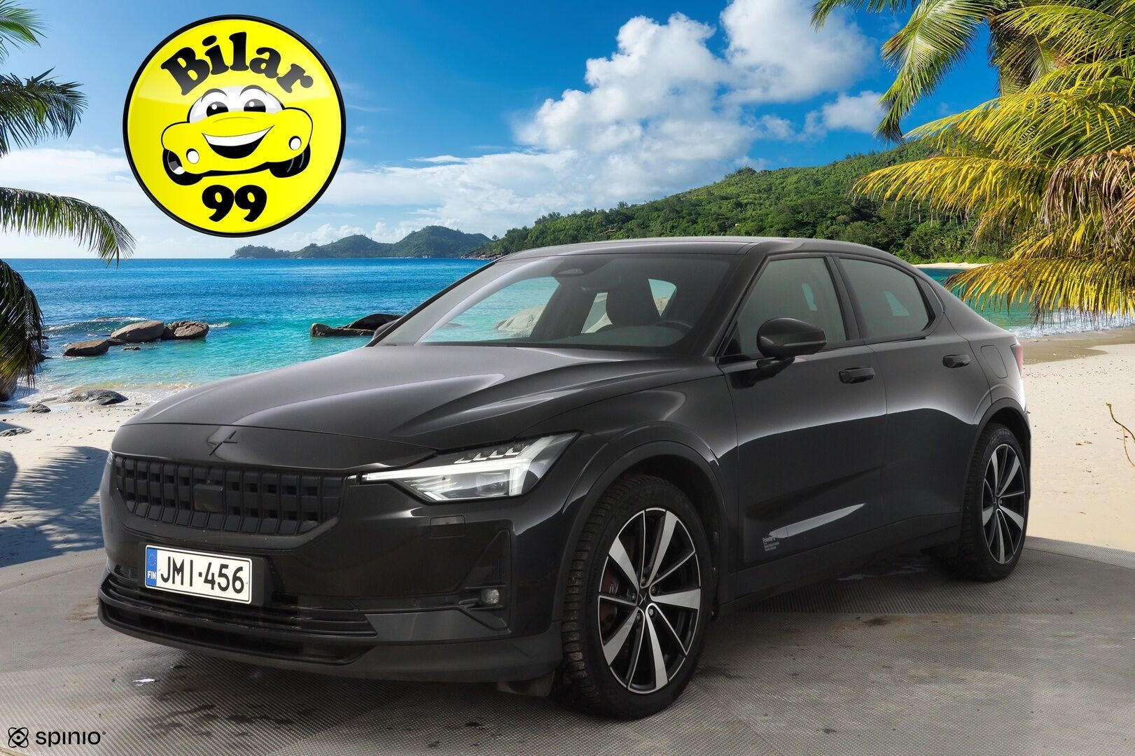 Polestar 2 2021 Long Range Dual Motor, 300kW, 78kWh *Koukku / ACC / H&K / Lasikatto / Muistipenkki* - Suomi-auto / SOH 89.6% / Kahdet renkaat OEM vantein / Säntillinen huoltohistoria