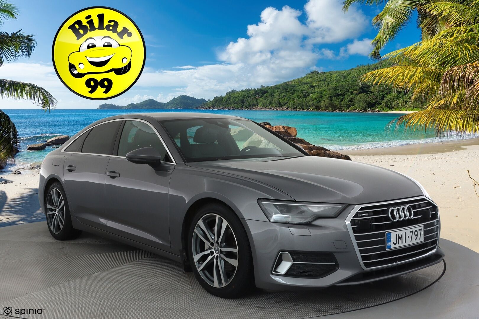 Audi A6 2019 Sedan S-line 40 TDI MHEV quattro S tronic **ACC / Webasto / Koukku / Puolinahat / LED / Navi** - Kahdet renkaat aluvanteilla