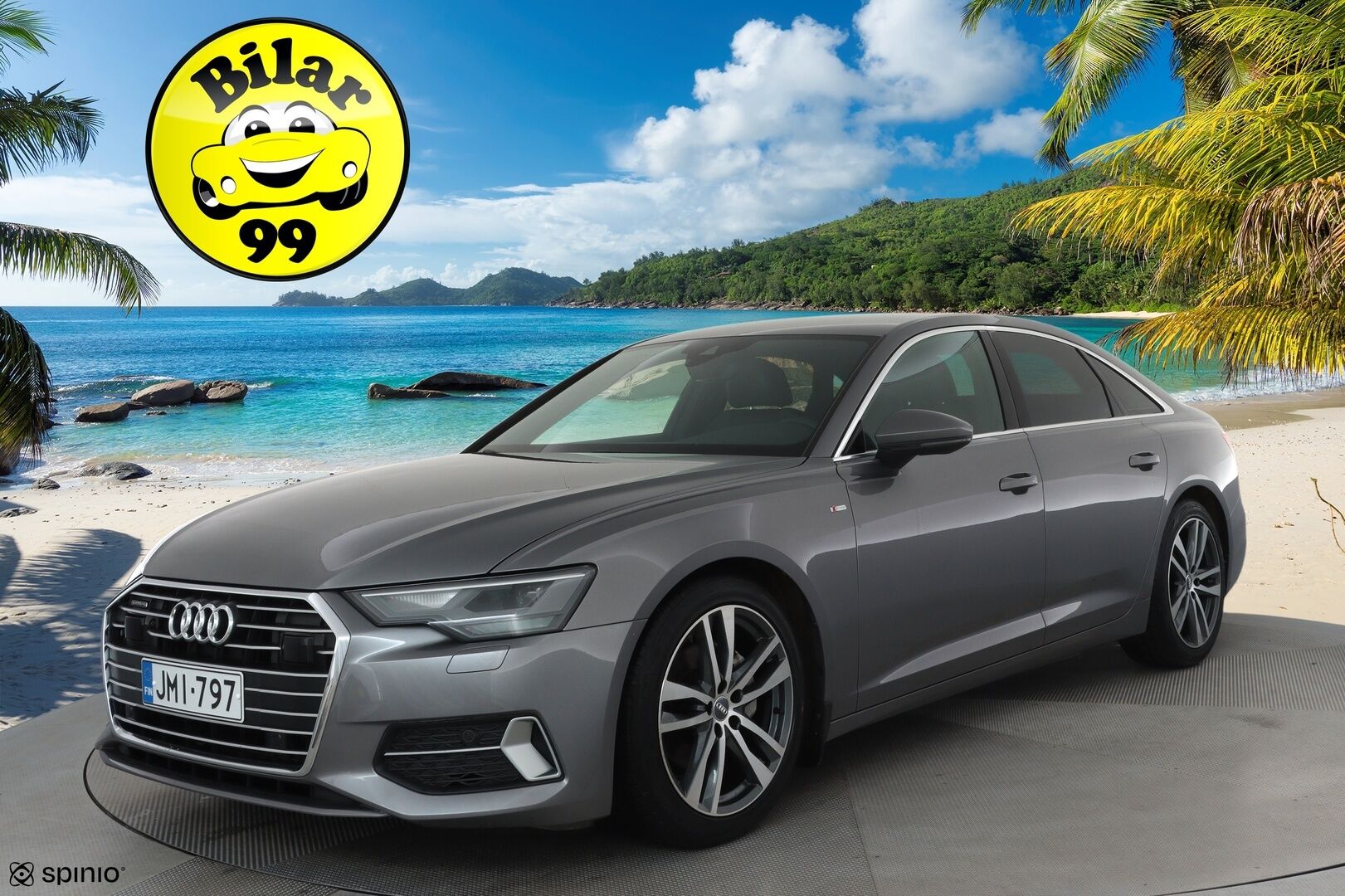 Audi A6 2019 Sedan S-line 40 TDI MHEV quattro S tronic **ACC / Webasto / Koukku / Puolinahat / LED / Navi** - Kahdet renkaat aluvanteilla