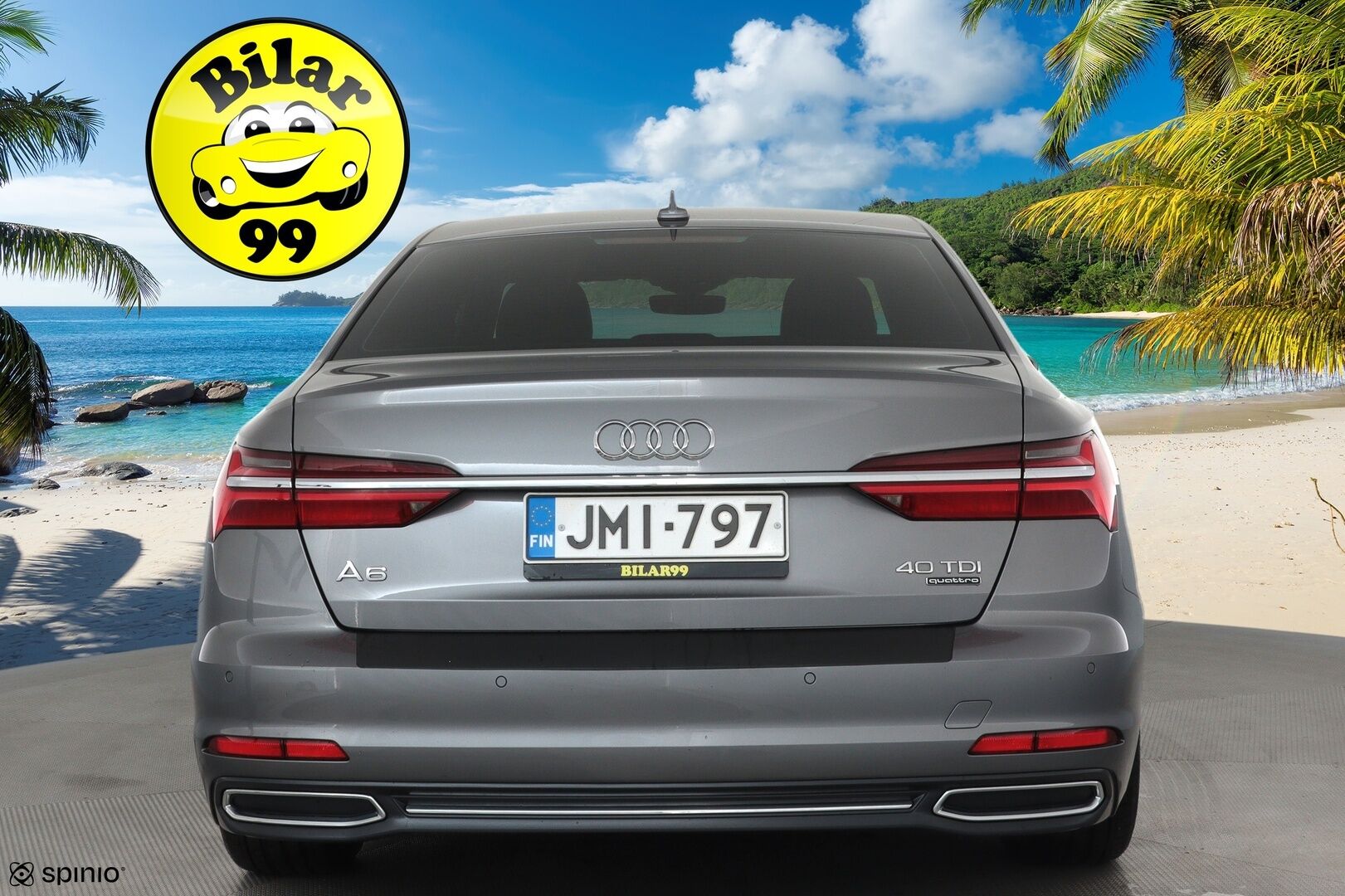 Audi A6 2019 Sedan S-line 40 TDI MHEV quattro S tronic **ACC / Webasto / Koukku / Puolinahat / LED / Navi** - Kahdet renkaat aluvanteilla