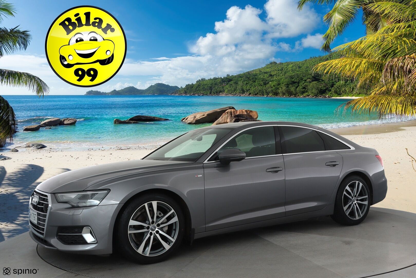 Audi A6 2019 Sedan S-line 40 TDI MHEV quattro S tronic **ACC / Webasto / Koukku / Puolinahat / LED / Navi** - Kahdet renkaat aluvanteilla