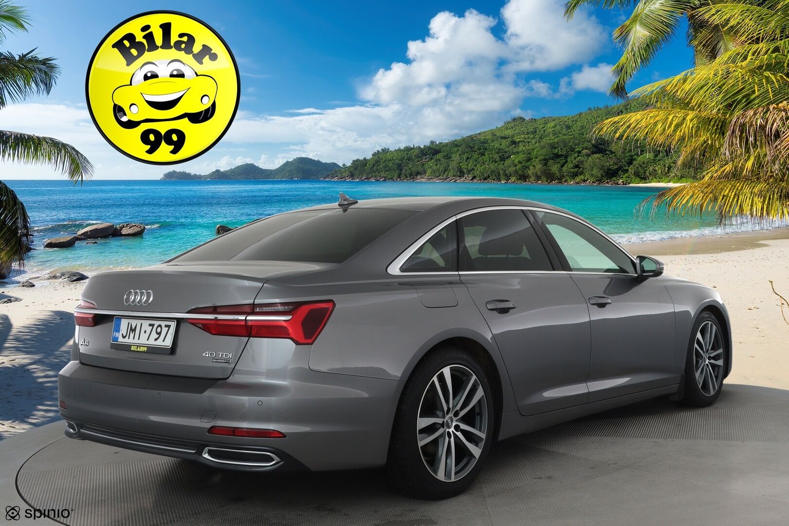 Audi A6 2019 Sedan S-line 40 TDI MHEV quattro S tronic **ACC / Webasto / Koukku / Puolinahat / LED / Navi** - Kahdet renkaat aluvanteilla