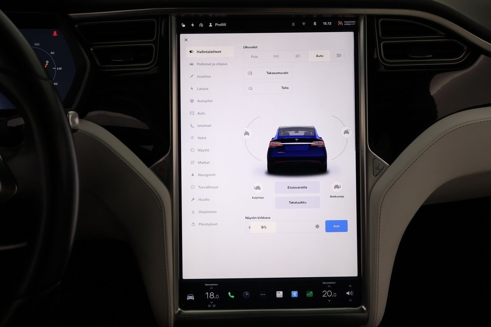 Tesla Model X 2016 75 D 7-Paikkainen - 7P / Vetokoukku / Imuovet / Vaalea Nahkasisusta / Lasikatto / Adapt.Vakkari / Akkutesti tehty!