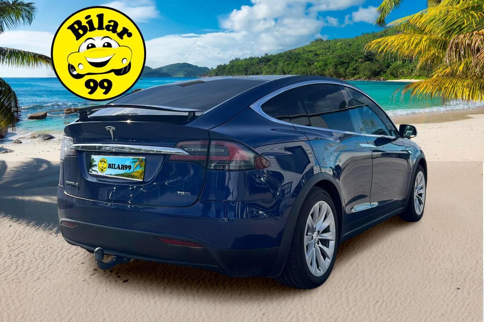 Tesla Model X 2016 75 D 7-Paikkainen - 7P / Vetokoukku / Imuovet / Vaalea Nahkasisusta / Lasikatto / Adapt.Vakkari / Juuri tullut Tampereelle!