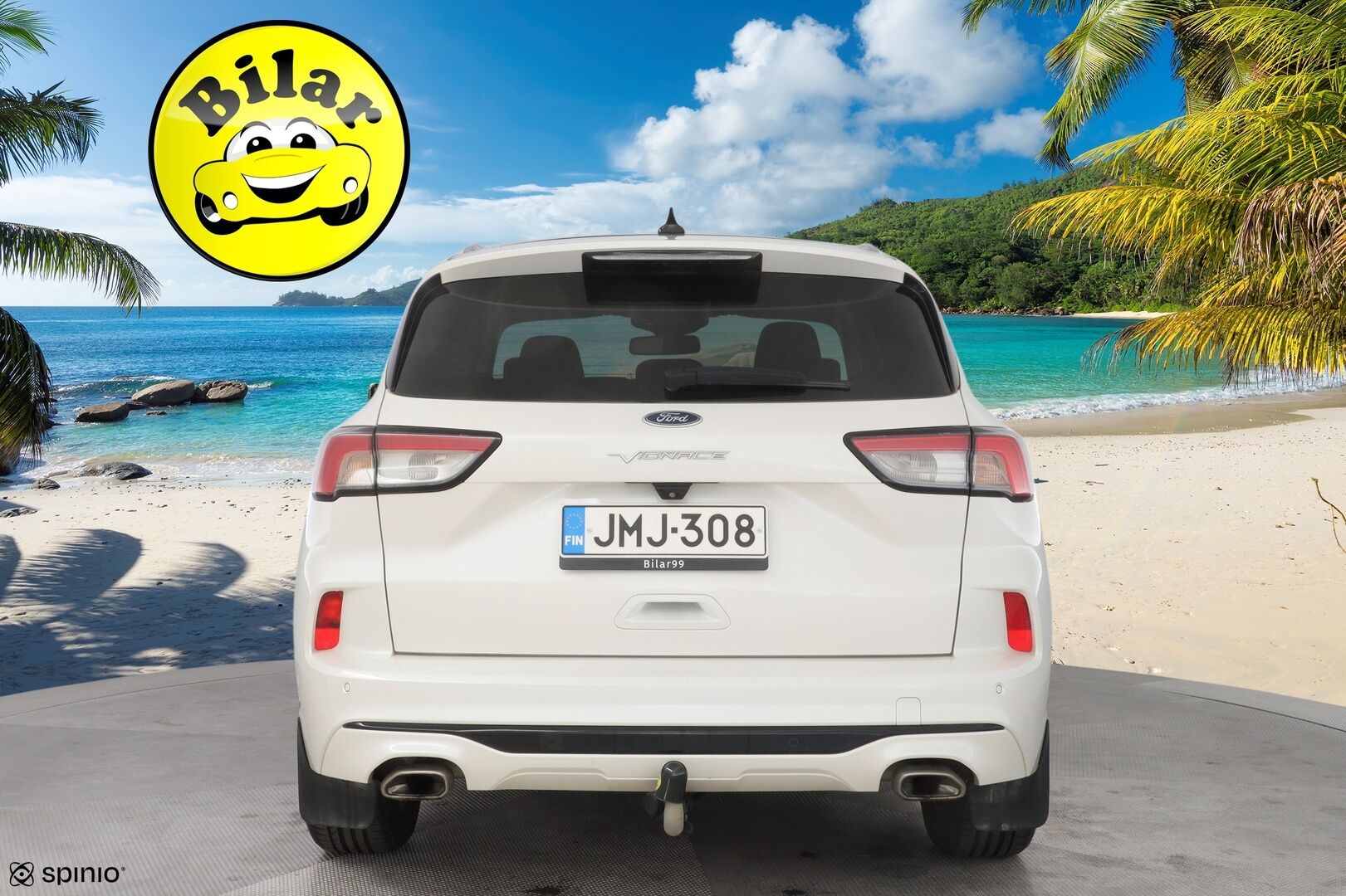 Ford Kuga 2021 2,5 Hybrid (HEV) 190hv CVT AWD Vignale 5-ovinen - ACC | Alletaittuva koukku | HUD |  Nahkasisusta | Bang&Olufsen | Panoraama-kattoluukku | Kamera | Tutkat | Suomi-auto | Kahdet renkaat Fordin vanteilla