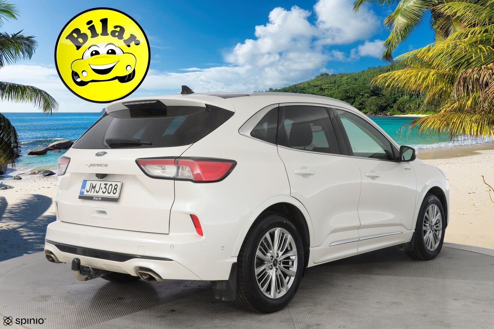 Ford Kuga 2021 2,5 Hybrid (HEV) 190hv CVT AWD Vignale 5-ovinen - ACC | Alletaittuva koukku | HUD |  Nahkasisusta | Bang&Olufsen | Panoraama-kattoluukku | Kamera | Tutkat | Suomi-auto | Kahdet renkaat Fordin vanteilla