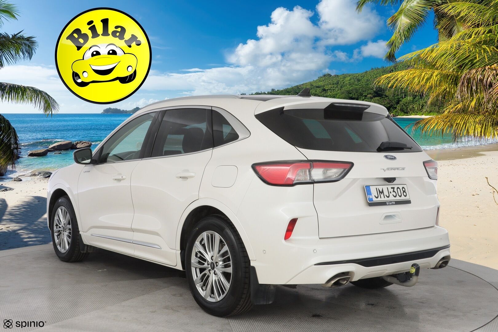 Ford Kuga 2021 2,5 Hybrid (HEV) 190hv CVT AWD Vignale 5-ovinen - ACC | Alletaittuva koukku | HUD |  Nahkasisusta | Bang&Olufsen | Panoraama-kattoluukku | Kamera | Tutkat | Suomi-auto | Kahdet renkaat Fordin vanteilla