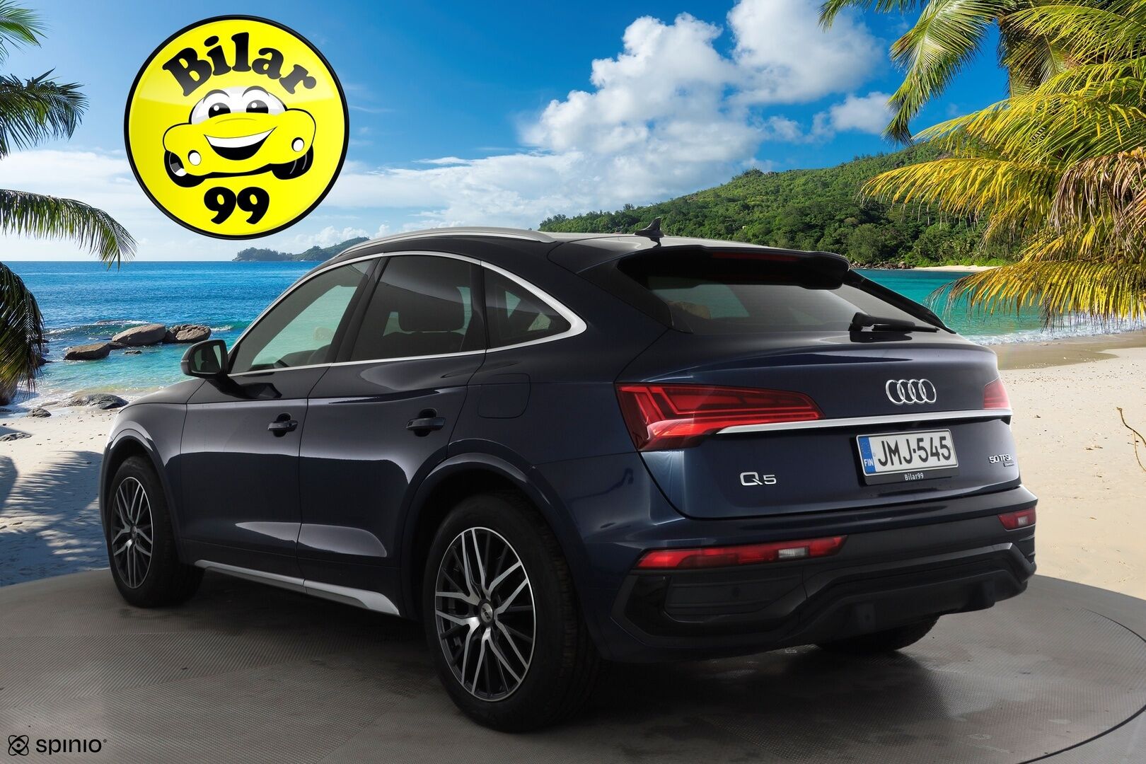 Audi Q5 2021 Sportback Advanced 50 TFSI e 220 kW quattro S tronic Electrified Edition * ACC / LED / P.kamera / Sportpenkit / Koukku * - Ilma-alusta / 1-om Suomi-auto / Akku kuntotarkastettu SoH 96,8% / Kahdet renkaat / Merkkihuollettu!