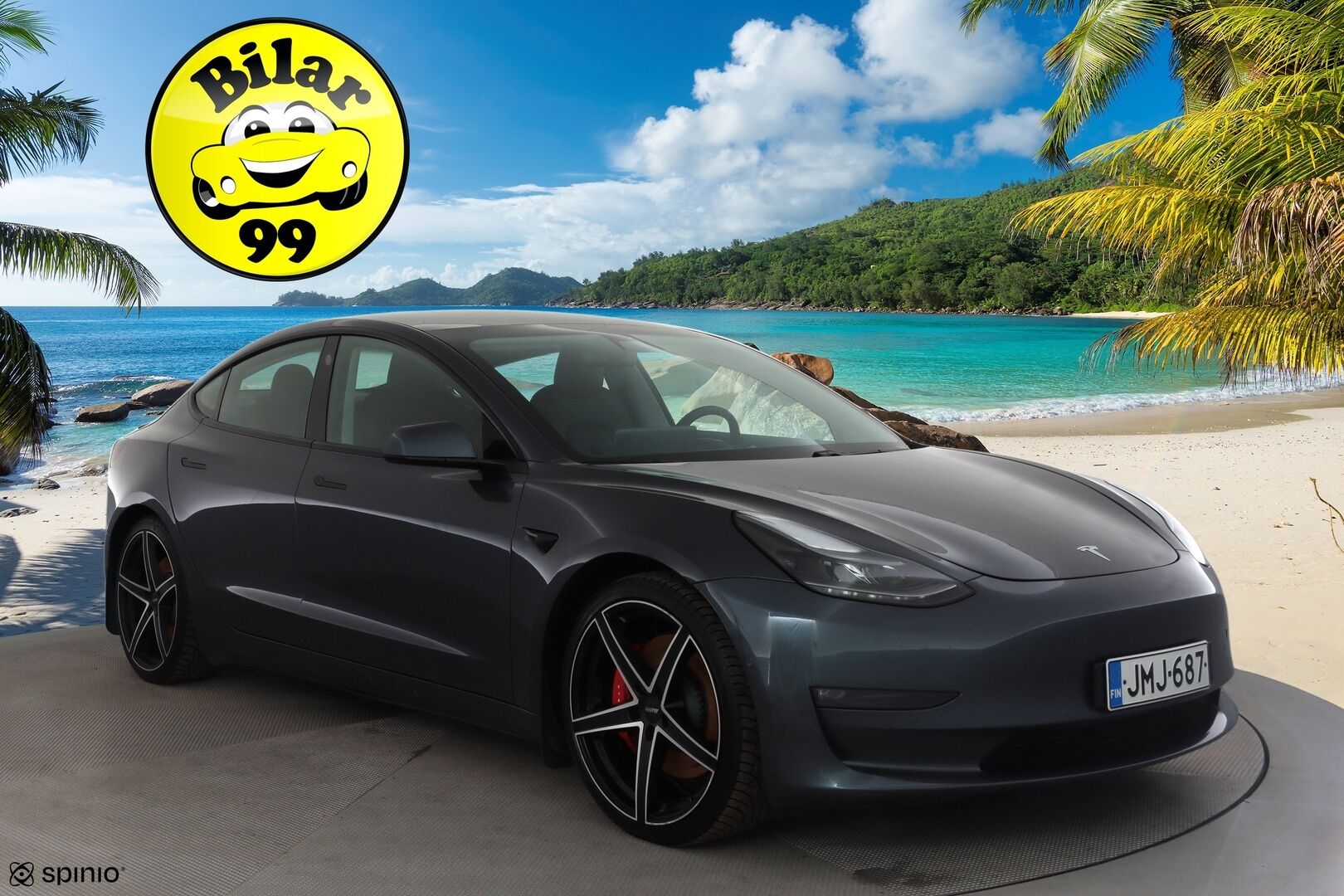Tesla Model 3 2021 Performance * Premium Audio / ILP / Matrix LED / P.kamera / Nahat / Lasikatto / Navi * - Kahdet renkaat aluvanteilla - HULLU BLACKWEEK KORKOTARJOUS 2,49%