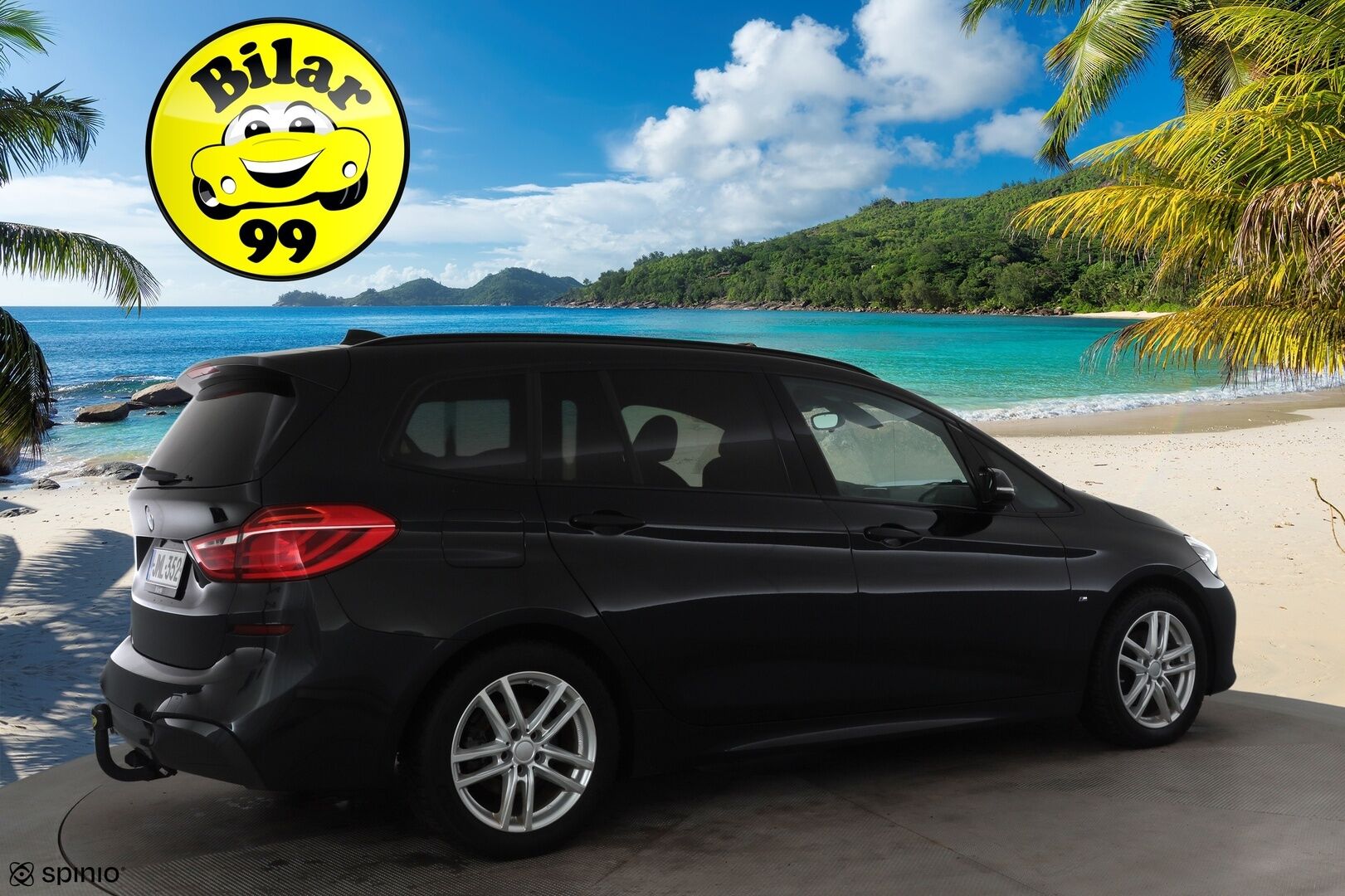 BMW 218 2022 F46 Gran Tourer 218i A Business M Sport * LED / Sisätilanlämmitin / Navi / Vakkari / Sportpenkit / P.tutkat * - Koukku / 1-om Suomi-auto / Kahdet renkaat aluvanteilla / Merkkihuollot