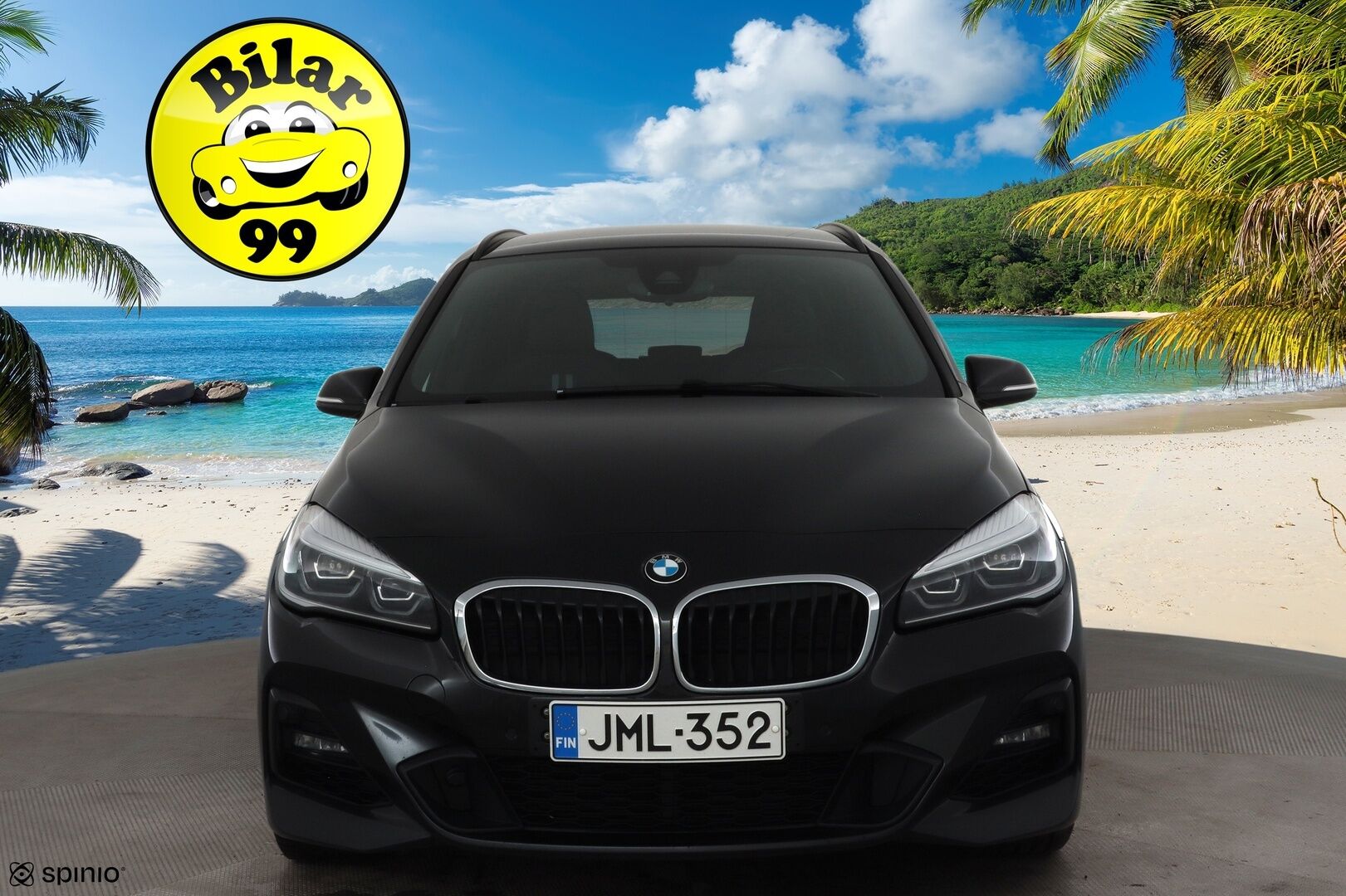 BMW 218 2022 F46 Gran Tourer 218i A Business M Sport * LED / Sisätilanlämmitin / Navi / Vakkari / Sportpenkit / P.tutkat * - Koukku / 1-om Suomi-auto / Kahdet renkaat aluvanteilla / Merkkihuollot