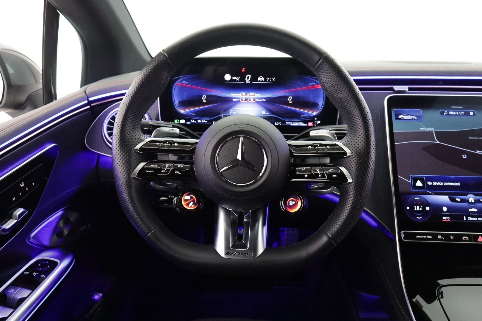 MERCEDES-BENZ EQE 2023 43 AMG 4MATIC - Koukku / Distronic+ / Ilma-alusta / Burmester / Digital Light / 360° Kamera / Sporttipenkit Muistilla / Ohjausavustin / KeylessGo - HULLUT AVAJAISHULINAT KORKOTARJOUS 3,29 %