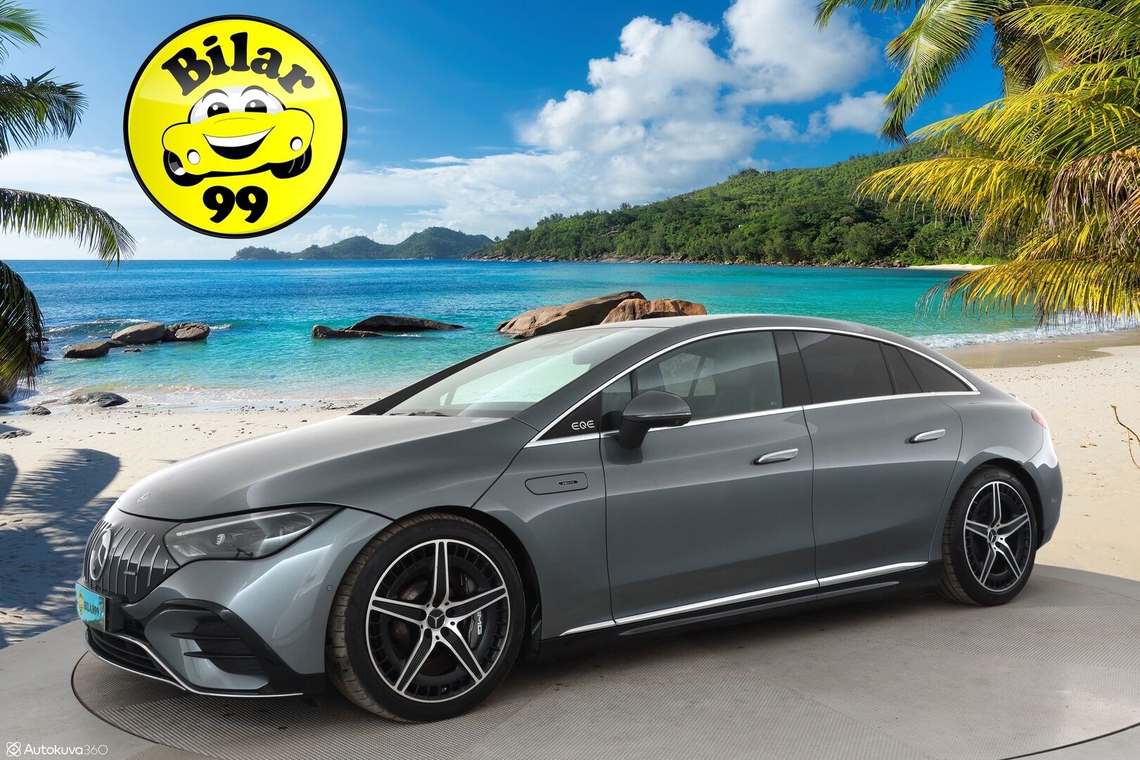 MERCEDES-BENZ EQE 2023 43 AMG 4MATIC - Koukku / Distronic+ / Ilma-alusta / Burmester / Digital Light / 360° Kamera / Sporttipenkit Muistilla / Ohjausavustin / KeylessGo - HULLUT AVAJAISHULINAT KORKOTARJOUS 3,29 %