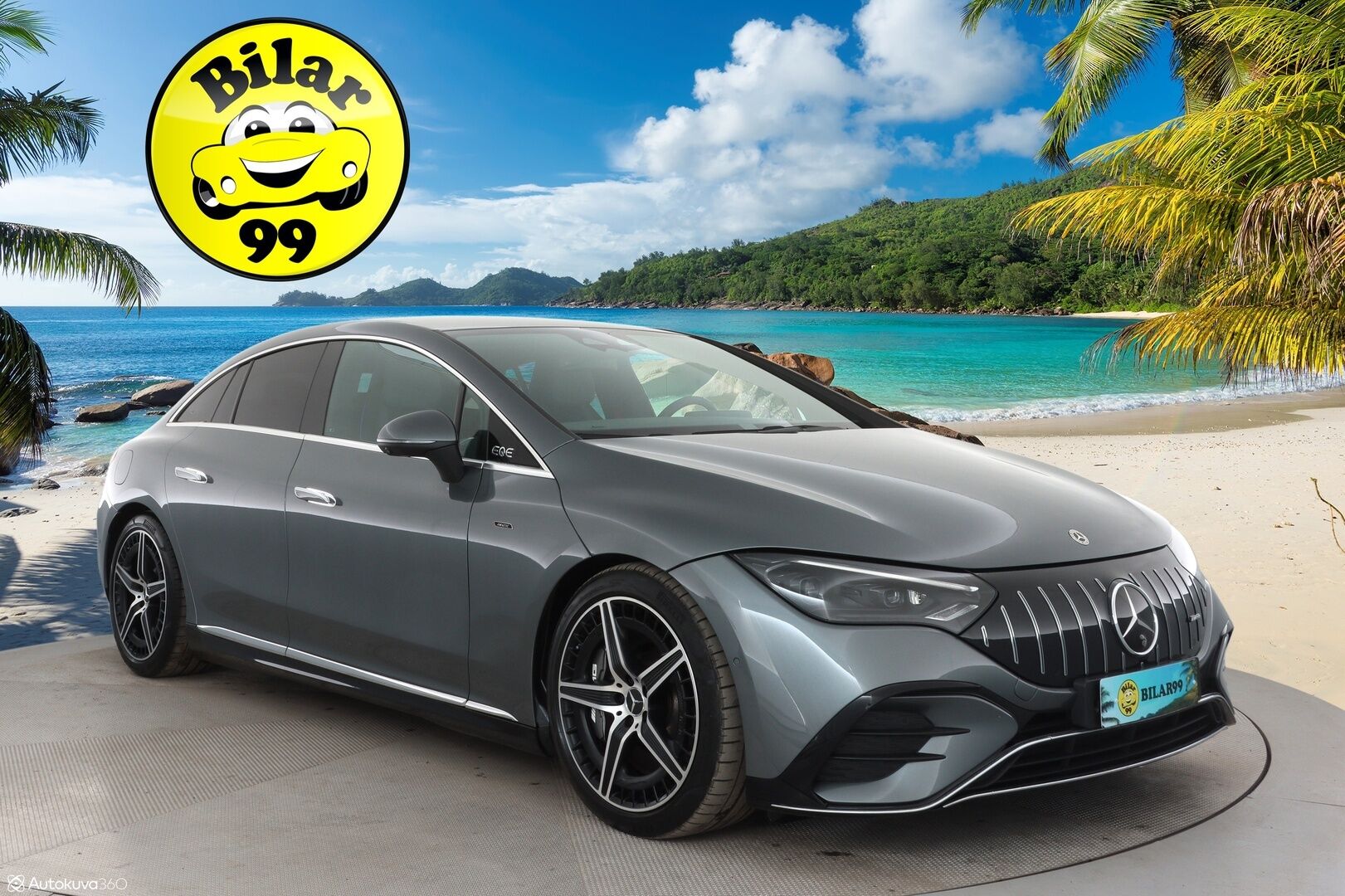 MERCEDES-BENZ EQE 2023 43 AMG 4MATIC - Koukku / Distronic+ / Ilma-alusta / Burmester / Digital Light / 360° Kamera / Sporttipenkit Muistilla / Ohjausavustin / KeylessGo - HULLUT AVAJAISHULINAT KORKOTARJOUS 3,29 %