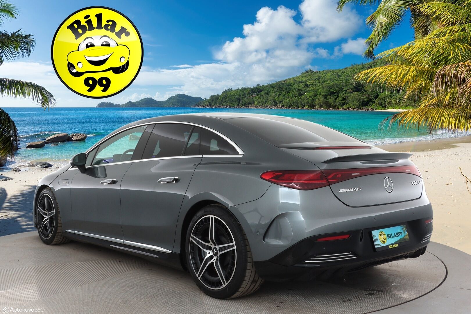 MERCEDES-BENZ EQE 2023 43 AMG 4MATIC - Koukku / Distronic+ / Ilma-alusta / Burmester / Digital Light / 360° Kamera / Sporttipenkit Muistilla / Ohjausavustin / KeylessGo - HULLUT AVAJAISHULINAT KORKOTARJOUS 3,29 %