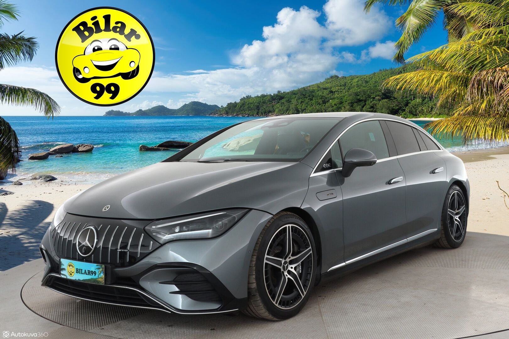 MERCEDES-BENZ EQE 2023 43 AMG 4MATIC - Koukku / Distronic+ / Ilma-alusta / Burmester / Digital Light / 360° Kamera / Sporttipenkit Muistilla / Ohjausavustin / KeylessGo - HULLUT AVAJAISHULINAT KORKOTARJOUS 3,29 %