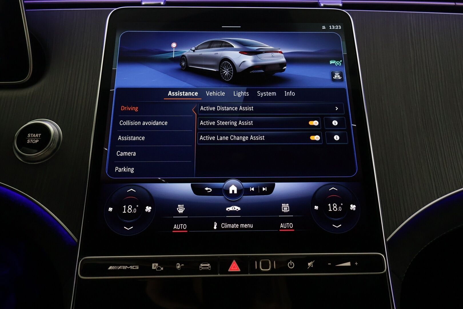 MERCEDES-BENZ EQE 2023 43 AMG 4MATIC - Koukku / Distronic+ / Ilma-alusta / Burmester / Digital Light / 360° Kamera / Sporttipenkit Muistilla / Ohjausavustin / KeylessGo - HULLUT AVAJAISHULINAT KORKOTARJOUS 3,29 %