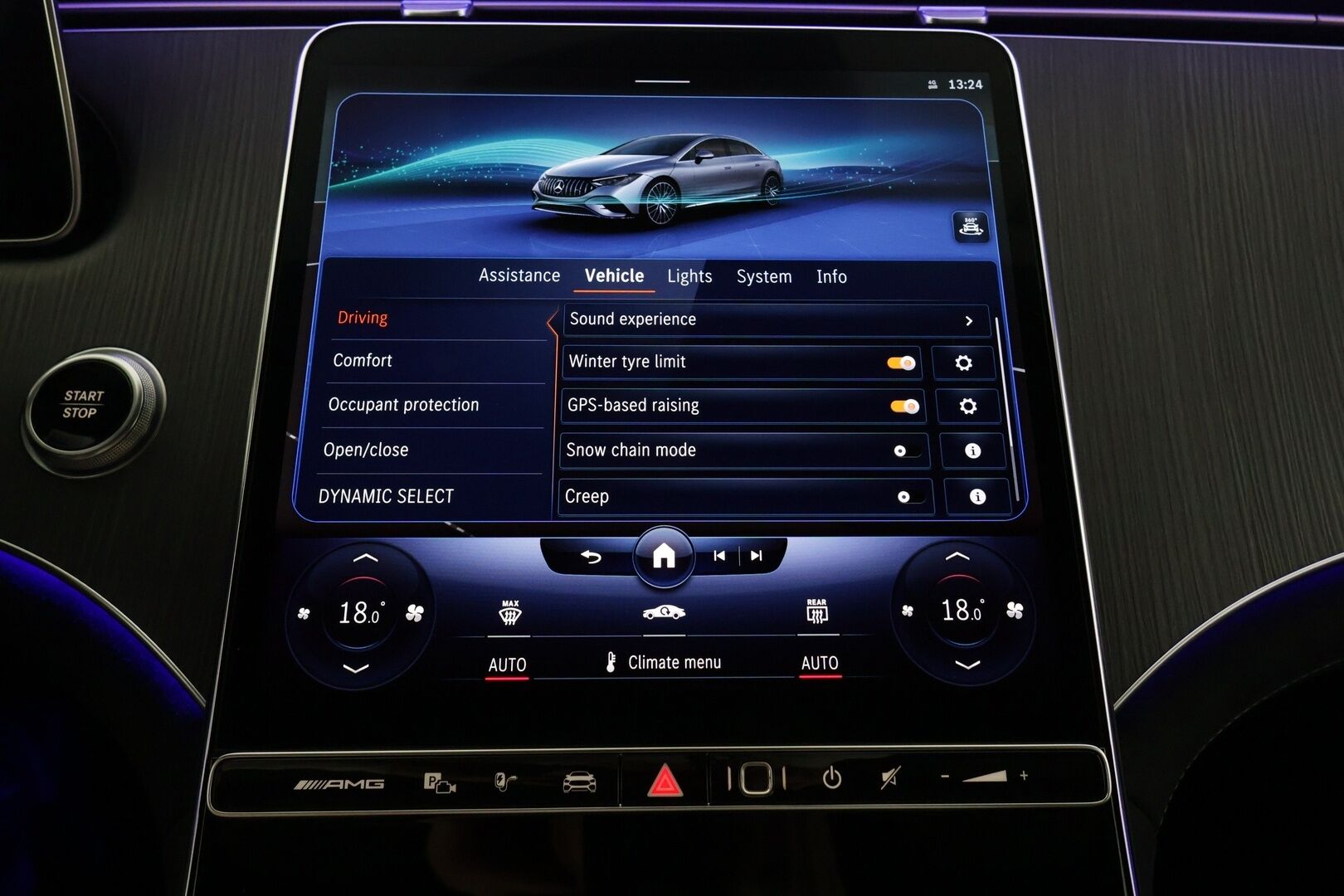 MERCEDES-BENZ EQE 2023 43 AMG 4MATIC - Koukku / Distronic+ / Ilma-alusta / Burmester / Digital Light / 360° Kamera / Sporttipenkit Muistilla / Ohjausavustin / KeylessGo - HULLUT AVAJAISHULINAT KORKOTARJOUS 3,29 %