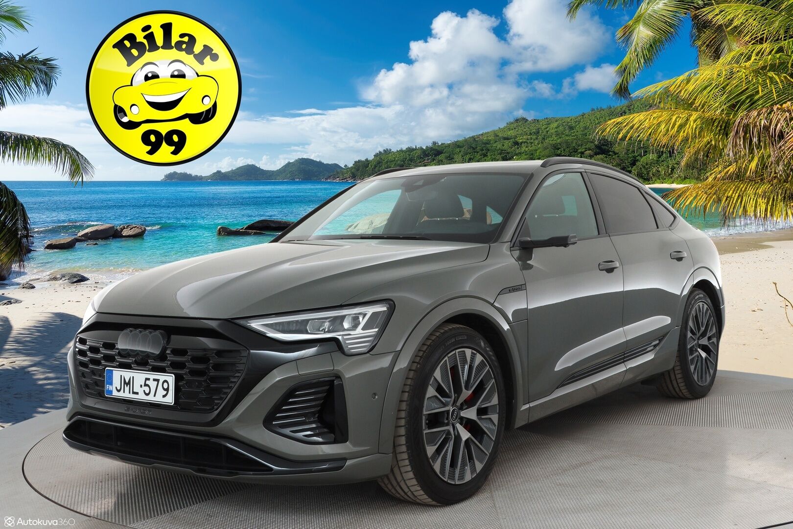 AUDI Q8 E-TRON 2024 Sportback 55 quattro S line - 2,99 % KORKOTARJOUS TÄHÄN AUTOON 14.9. ASTI! - Adapt. Vakkari / Ilma-alusta / Digipeilit / HUD / 360° Kamera / Panorama / Matrix LED / Sporttipenkki Muistilla / KeylessGo