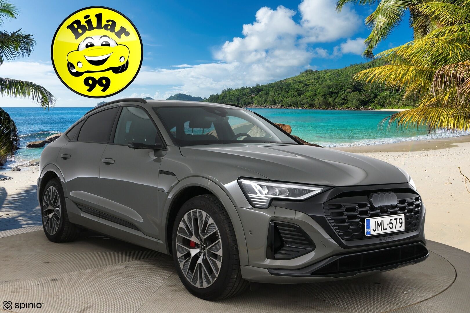 AUDI Q8 E-TRON 2024 Sportback 55 quattro S line - 2,99 % KORKOTARJOUS TÄHÄN AUTOON 14.9. ASTI! - Adapt. Vakkari / Ilma-alusta / Digipeilit / HUD / 360° Kamera / Panorama / Matrix LED / Sporttipenkki Muistilla / KeylessGo