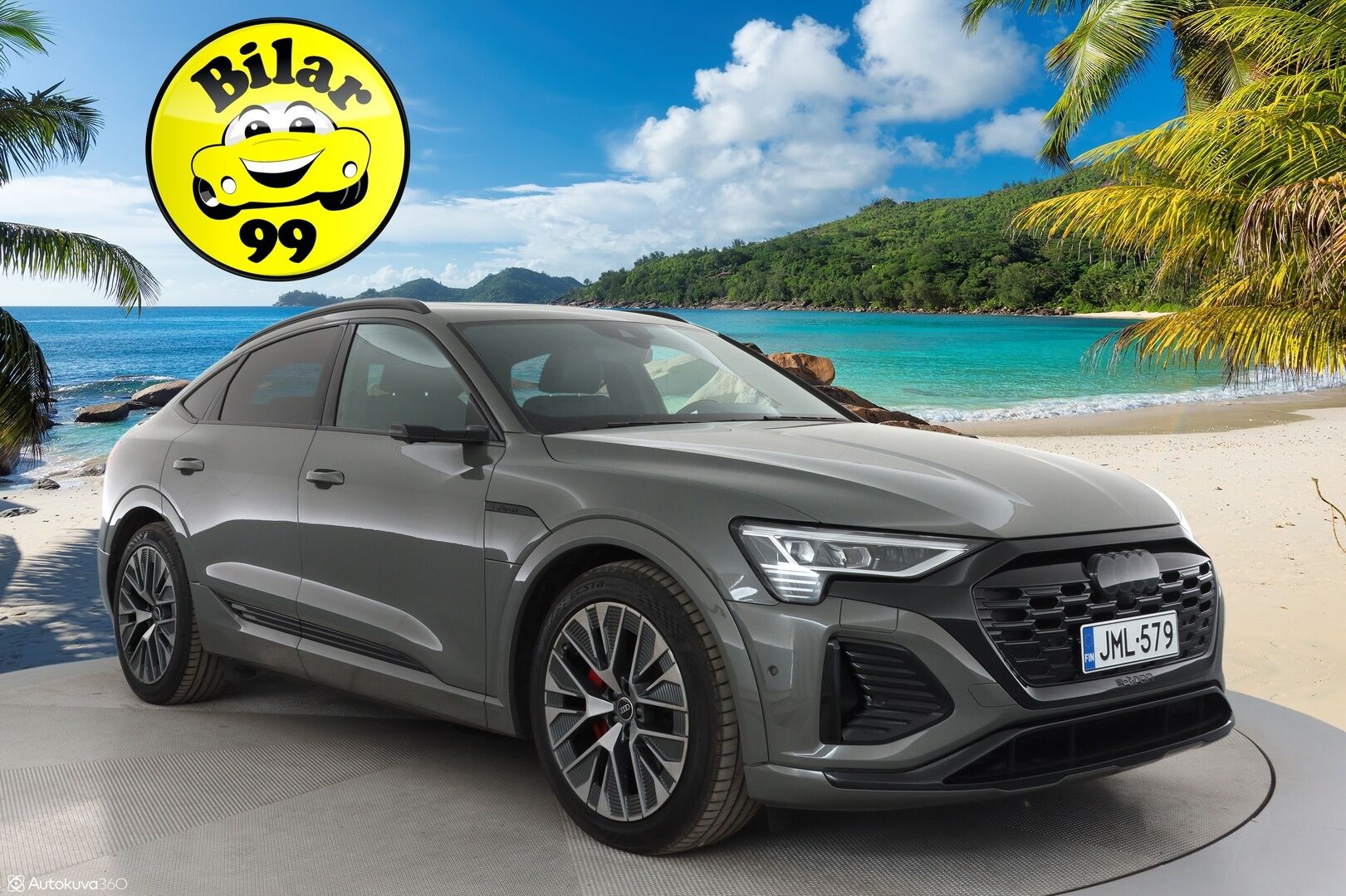 AUDI Q8 E-TRON 2024 Sportback 55 quattro S line - 2,99 % KORKOTARJOUS TÄHÄN AUTOON 14.9. ASTI! - Adapt. Vakkari / Ilma-alusta / Digipeilit / HUD / 360° Kamera / Panorama / Matrix LED / Sporttipenkki Muistilla / KeylessGo