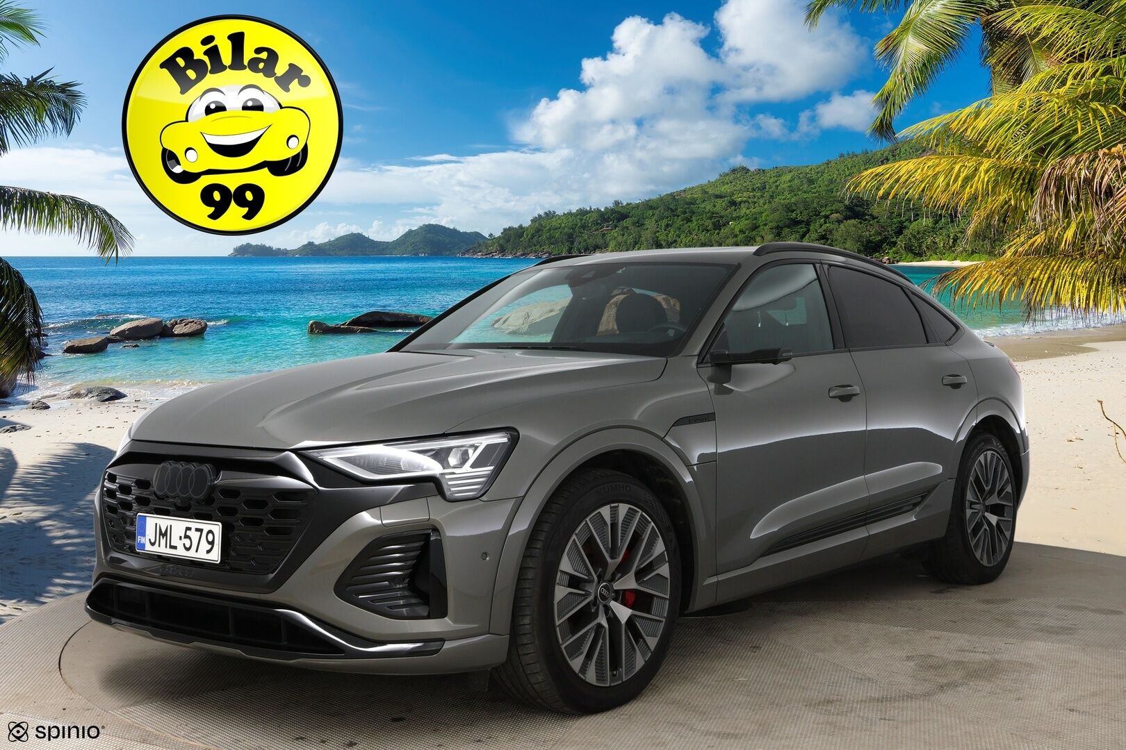 AUDI Q8 E-TRON 2024 Sportback 55 quattro S line - 2,99 % KORKOTARJOUS TÄHÄN AUTOON 14.9. ASTI! - Adapt. Vakkari / Ilma-alusta / Digipeilit / HUD / 360° Kamera / Panorama / Matrix LED / Sporttipenkki Muistilla / KeylessGo