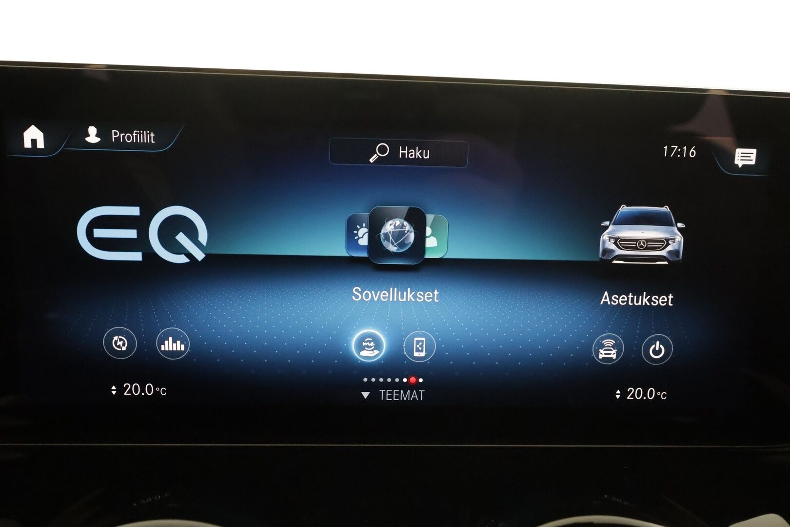 Mercedes-Benz EQB 2023 350 4MATIC AMG Business 7-P * Distronic+ / Panorama / 360° / Midline / Keyless / Nahat / Widescreen * - Suomi-auto / Kahdet renkaat aluvanteilla / Merkkihuollettu