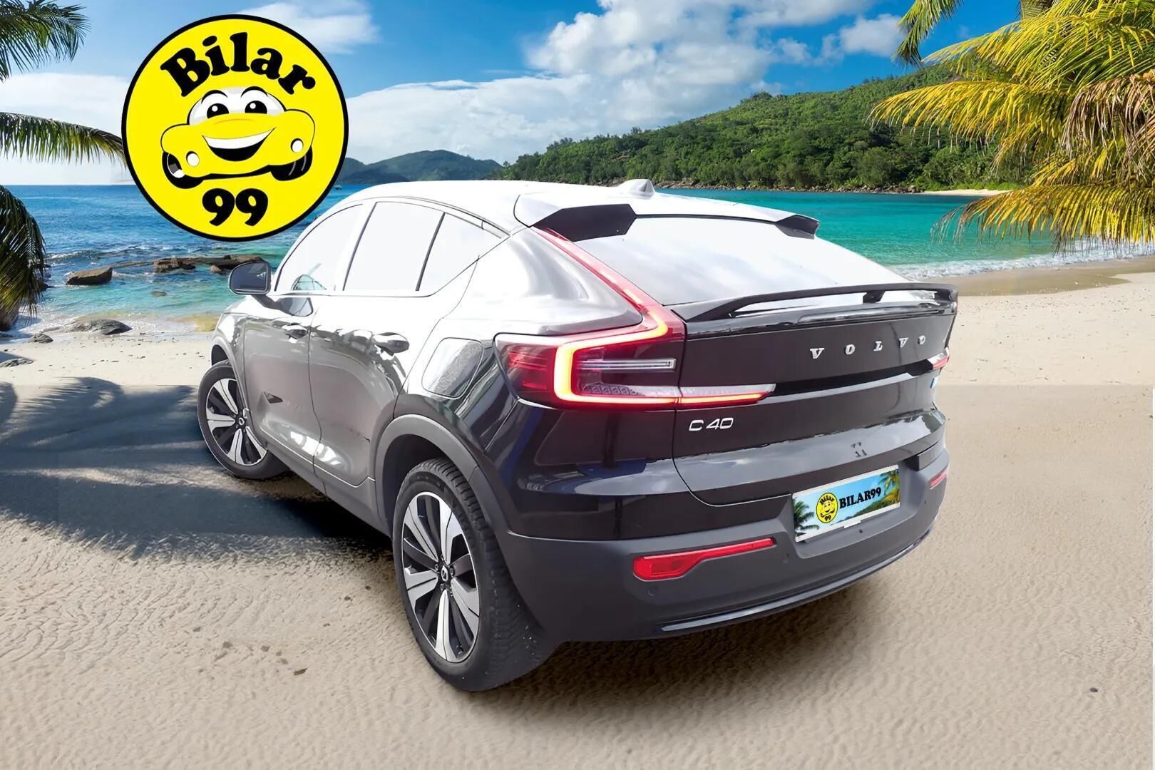 Volvo C40 2023 Recharge Single Core aut / 1.Om Suomi-auto / Lämpöpumppu / Panorama / Vakkari / P.kamera / Vetokoukku - Akku kuntotarkastettu SOH 94%