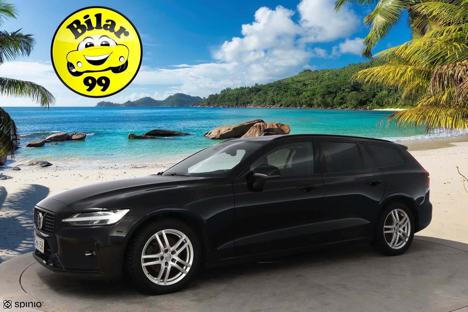 Volvo V60 2023 B3 MHEV Plus Dark DCT aut * Facelift / Webasto / ACC / Peruutuskamera / Sähkökontti / Vetokoukku - 1OM Suomiauto / Jakopää tehty / Juuri tullut Tampereelle!