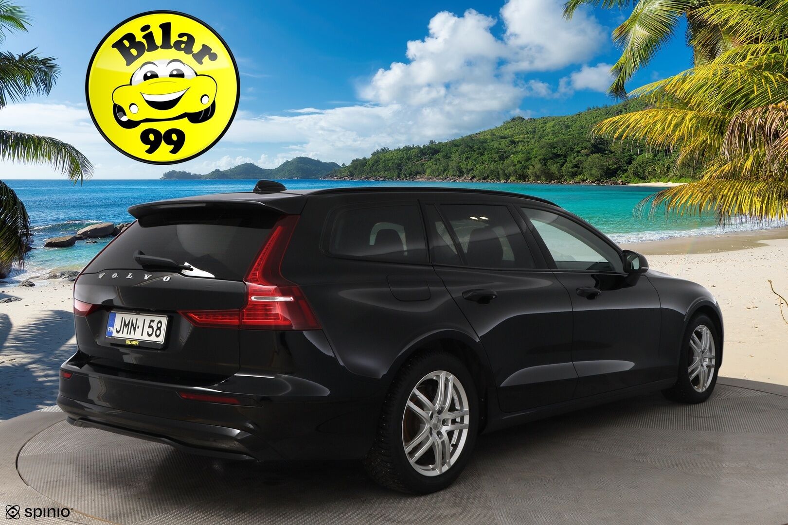 Volvo V60 2023 B3 MHEV Plus Dark DCT aut * Facelift / Webasto / ACC / Peruutuskamera / Sähkökontti / Vetokoukku - 1OM Suomiauto / Jakopää tehty / Juuri tullut Tampereelle!