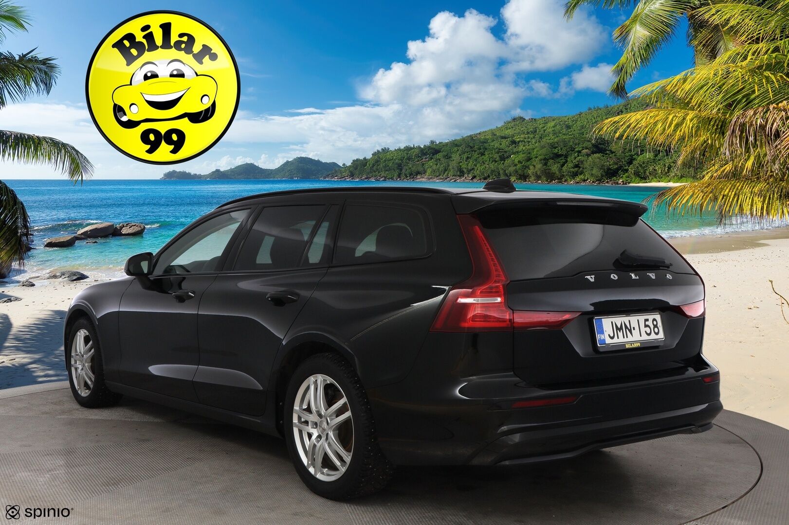 Volvo V60 2023 B3 MHEV Plus Dark DCT aut * Facelift / Webasto / ACC / Peruutuskamera / Sähkökontti / Vetokoukku - 1OM Suomiauto / Jakopää tehty / Juuri tullut Tampereelle!